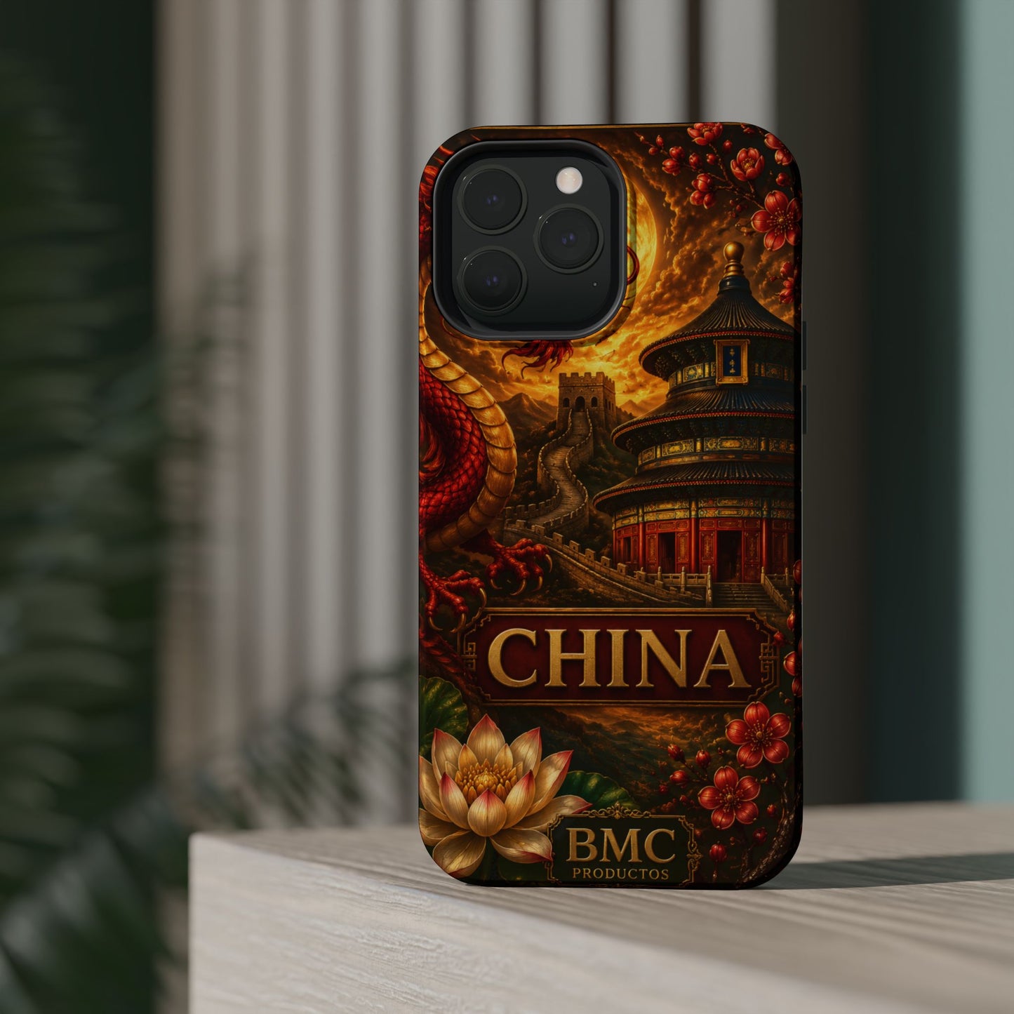 "Funda Magnética Reforzada Magnética Reforzada China – Dragones, murallas y leyendas eternas"