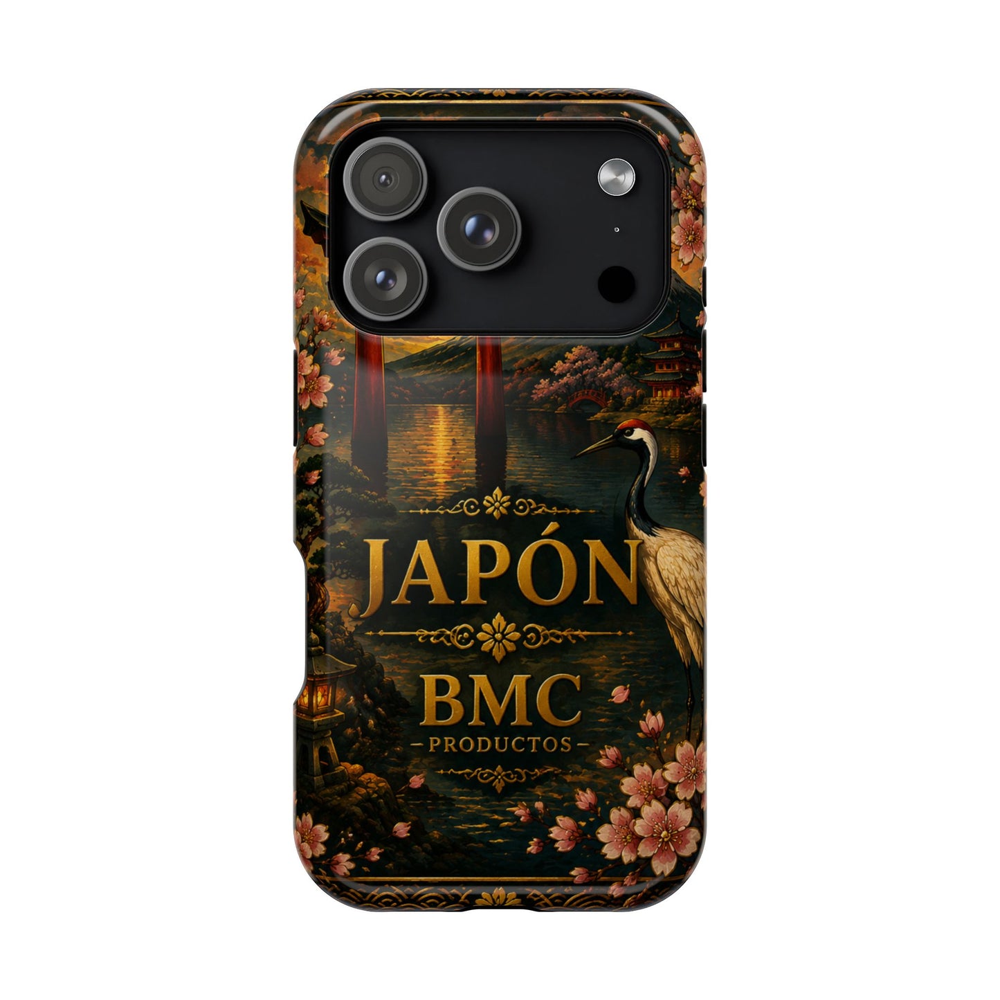 "Funda Magnética Reforzada Japón: Tradición entre Cerezos y Montañas 🌸⛩️🗻"