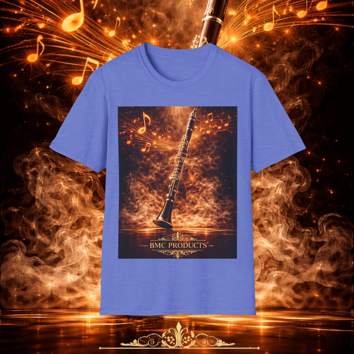 "Camiseta clarinete🎵🔥 El sonido del alma no grita… arde.” 🔥🎵
