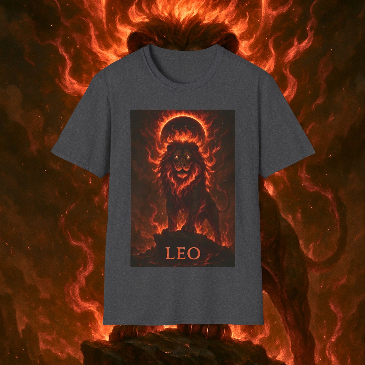 "Camiseta ♌ Leo — Soberano del fuego eterno"