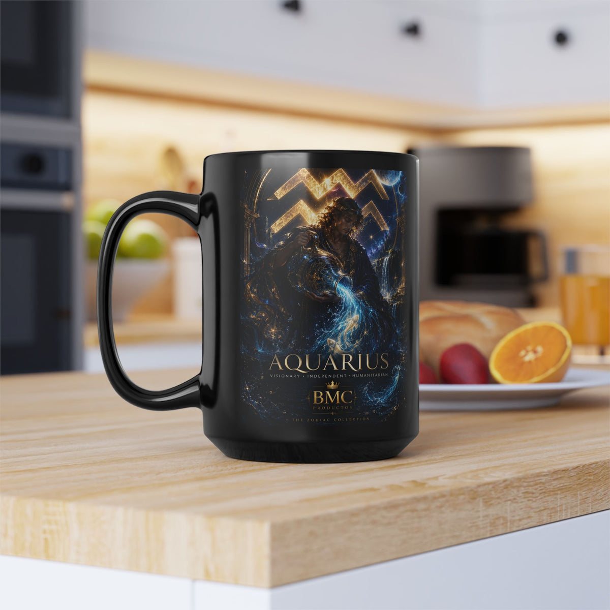 "Taza ♒ ACUARIO – El Visionario del Cielo y el Agua"