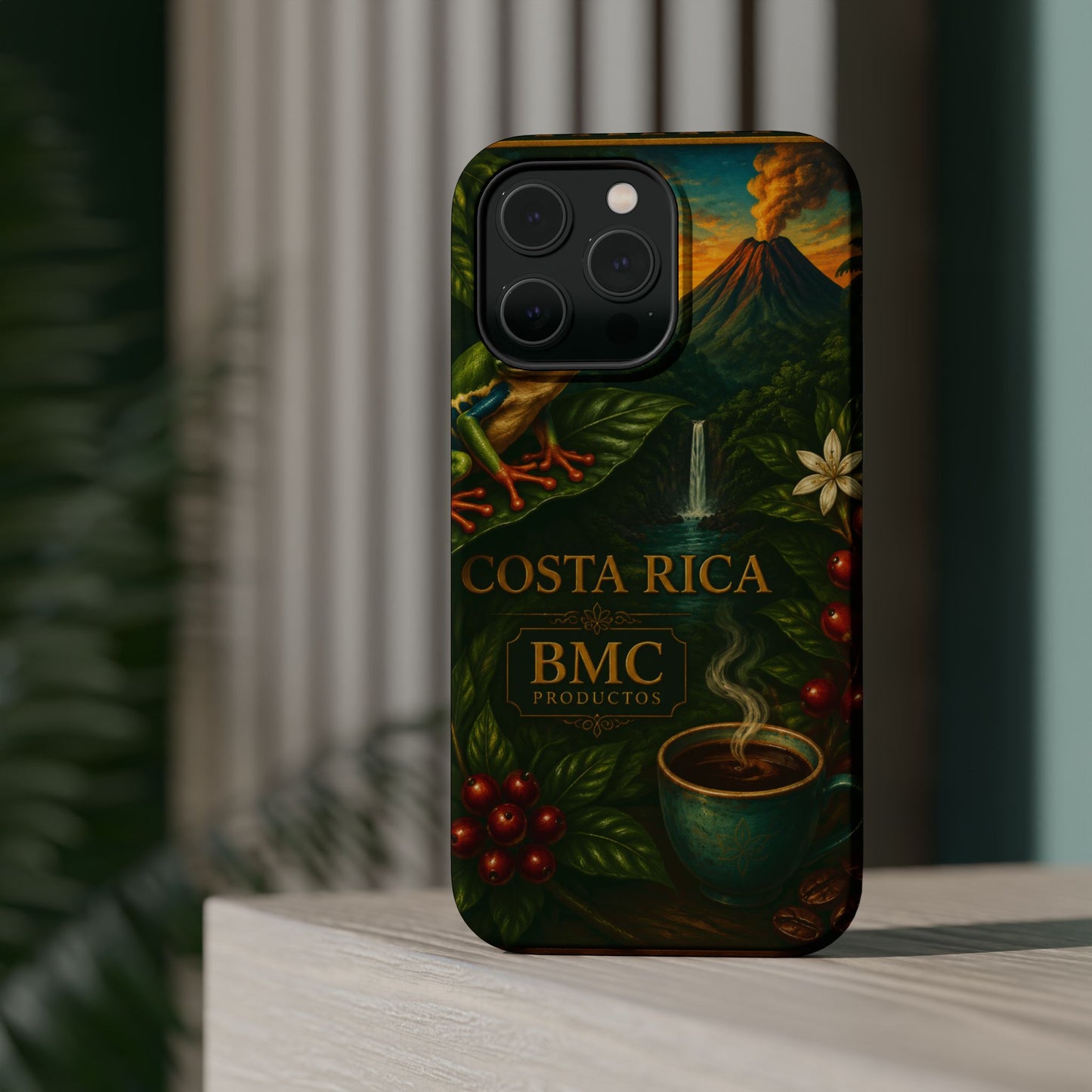 "Funda Magnética Reforzada Magnética Reforzada Costa Rica: Pura Vida entre Volcanes y Selvas 🌋🌴🦜"