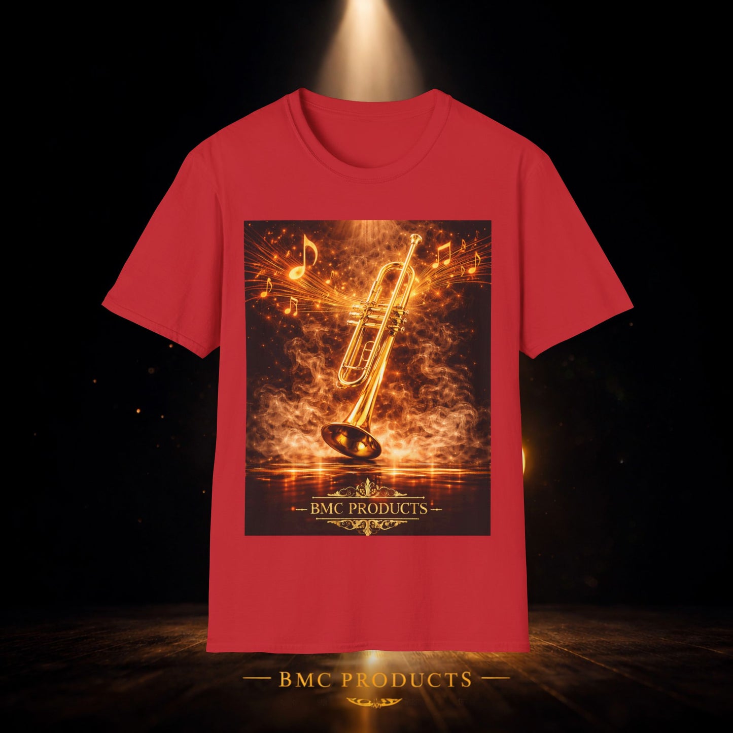 "Camiseta trompeta 🎺🔥Donde hay fuego, hay música.”