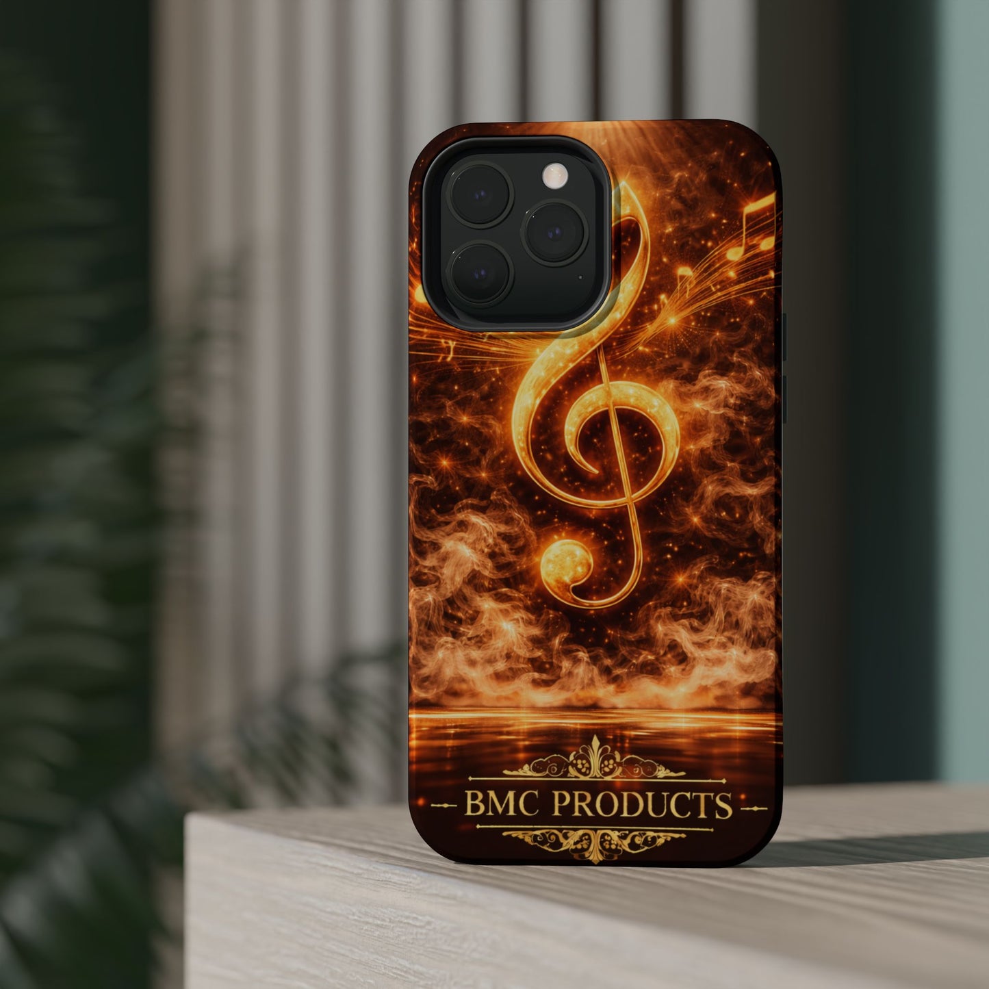 "Funda Magnética Reforzada Magnética Reforzada clave de sol 🎼🔥Donde nace una nota… nace una llama.” 🔥🎼