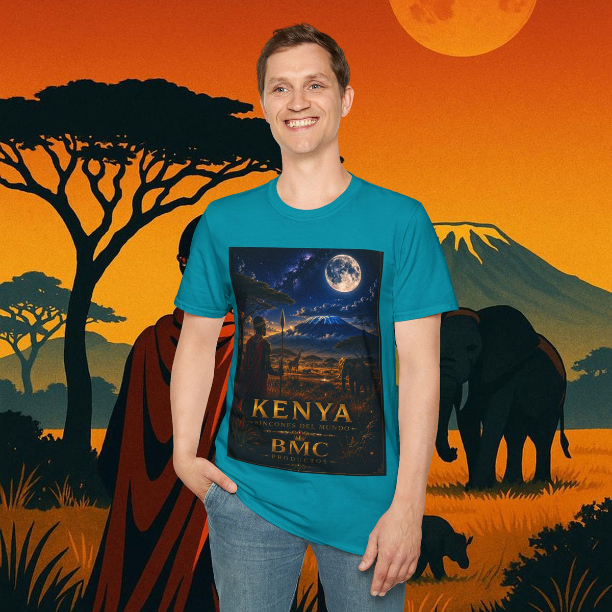 "Camiseta Kenia: Aventura Salvaje y Tierra de Horizontes Infinitos 🦁🌄🏕️"