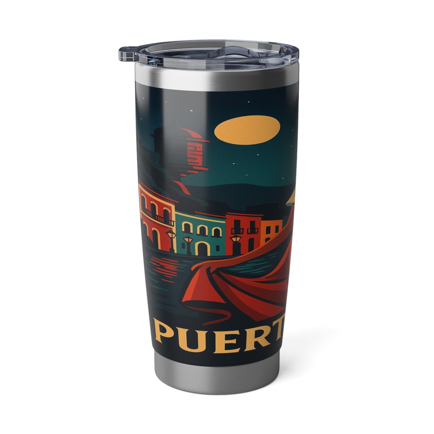 "Vaso Térmico Vagabond 20oz Puerto Rico – Ritmo, alma y color caribeño"