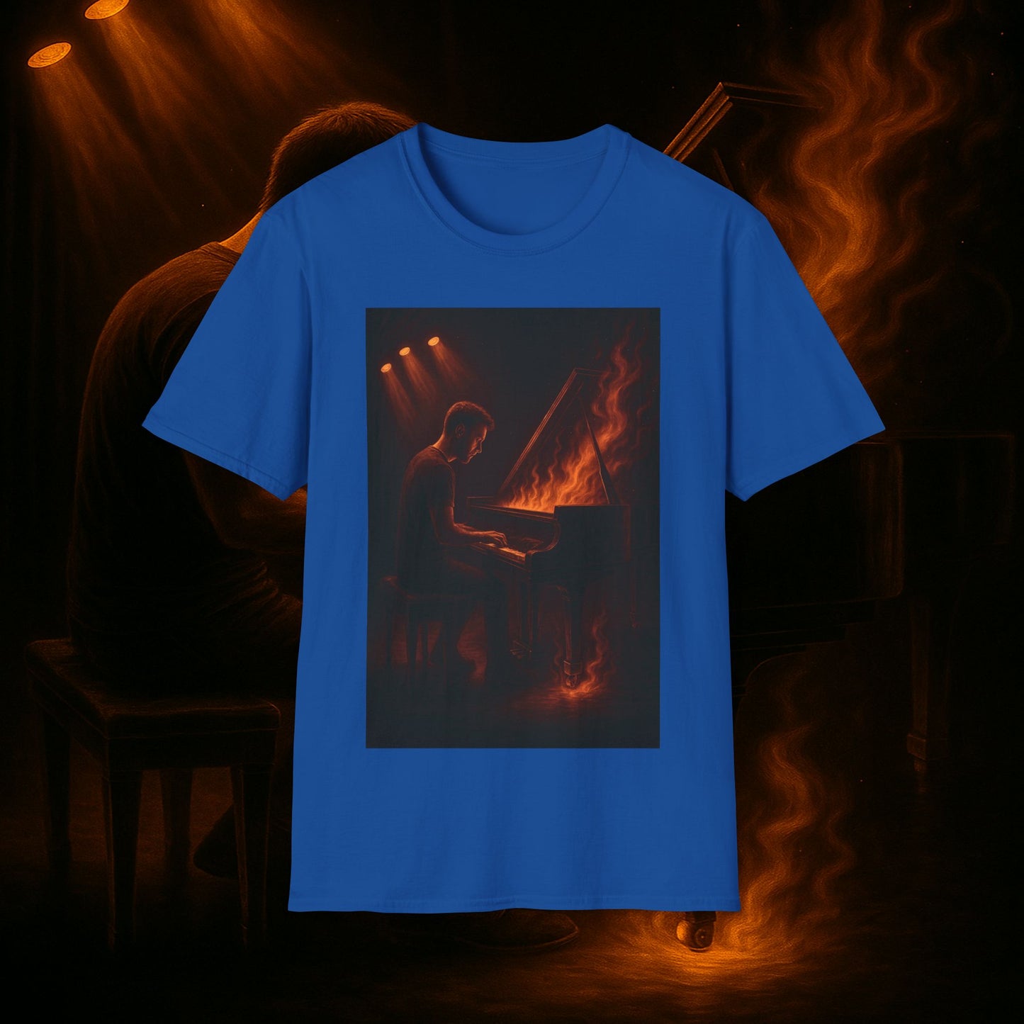 "Camiseta piano 🎹🔥Cuando las manos arden… el alma canta.” 🔥🎹