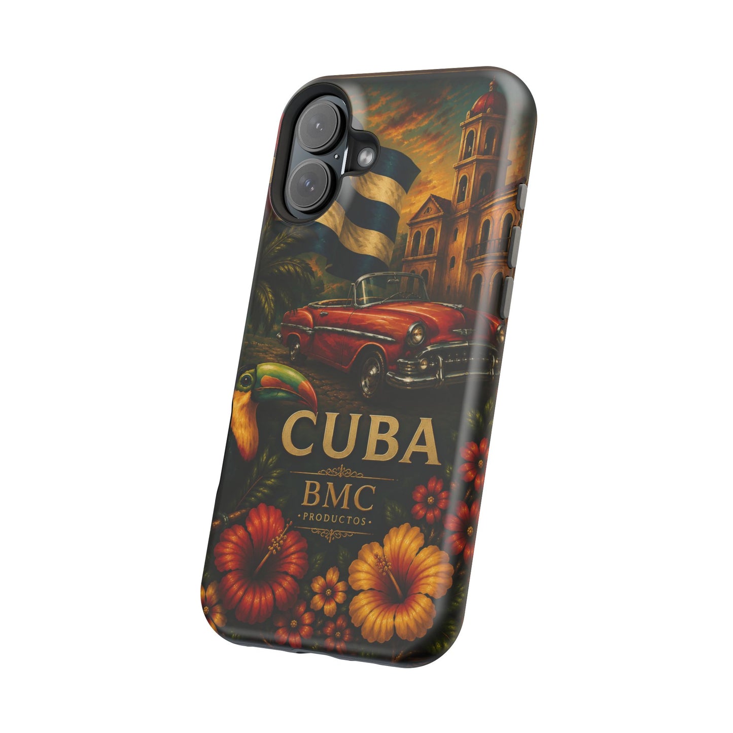 "Funda Magnética Reforzada Magnética Reforzada Cuba: Ritmo, Historia y Encanto Caribeño 🎺🚗🌴 "