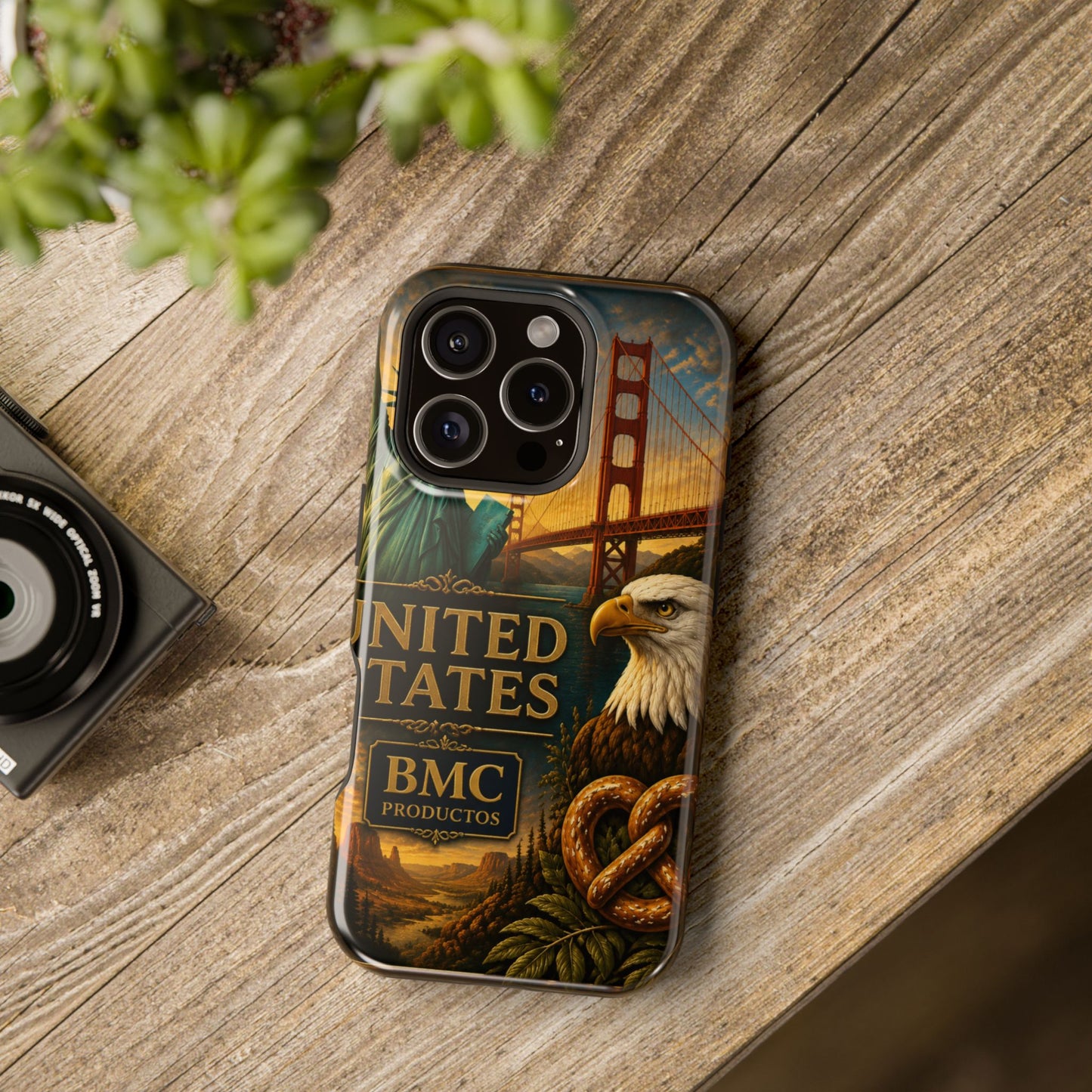 "Funda Magnética Reforzada Estados Unidos: Sueños, Libertad y Grandes Horizontes 🗽🏜️🌆"