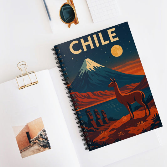 "libreta Chile: Naturaleza Indómita y Horizontes Eternos 🏔️🍇🏜️"