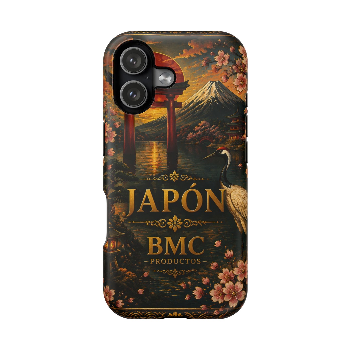 "Funda Magnética Reforzada Japón: Tradición entre Cerezos y Montañas 🌸⛩️🗻"