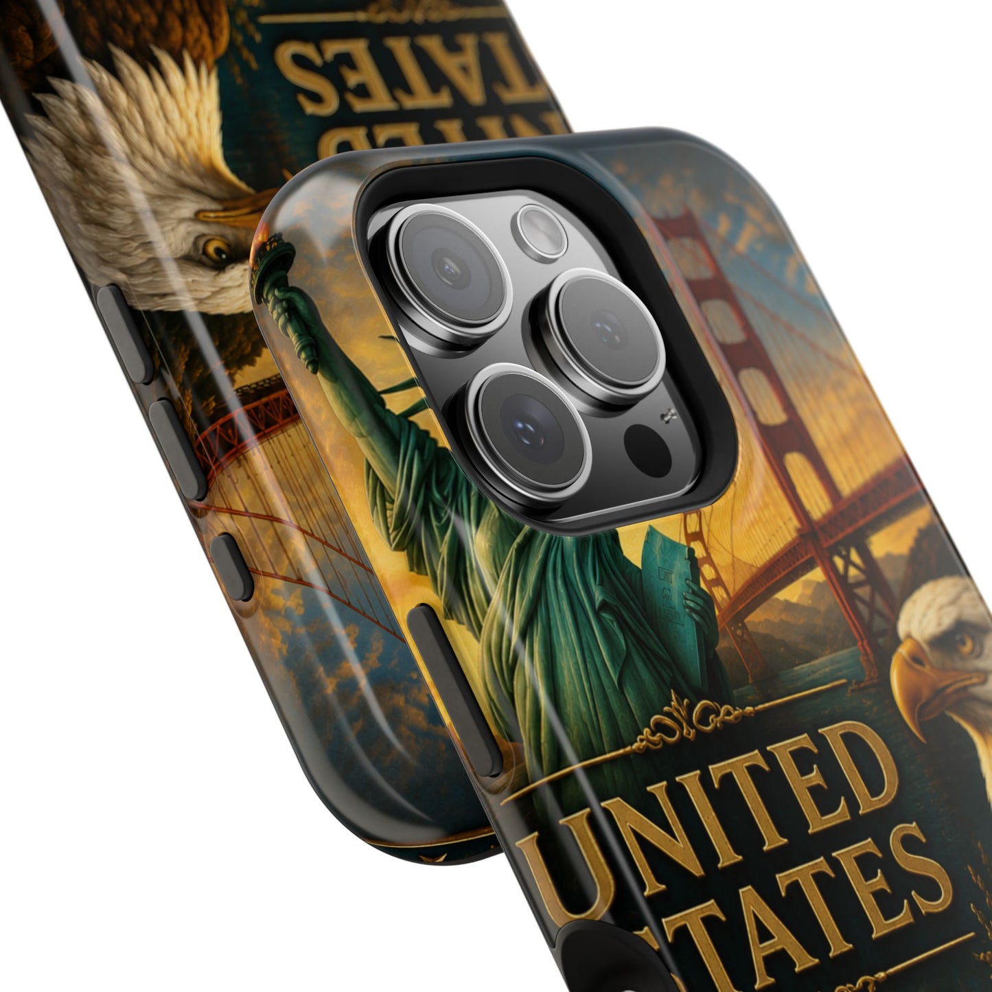 "Funda Magnética Reforzada Estados Unidos: Sueños, Libertad y Grandes Horizontes 🗽🏜️🌆"