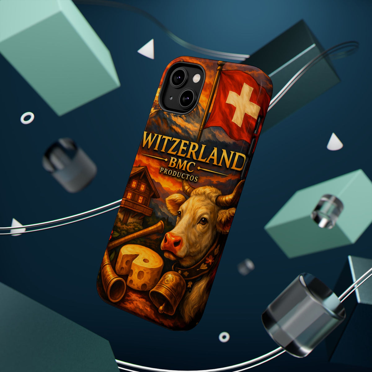 "Funda Magnética Reforzada Magnética Reforzada suiza❄️ – Tierra de montañas majestuosas y precisión legendaria"