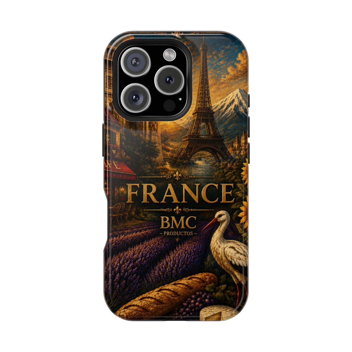 "Funda Magnética Reforzada Francia: Romance bajo la Luna 🌙🗼✨"