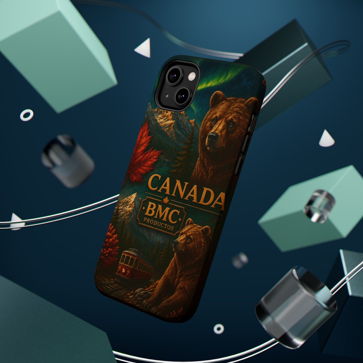 "Funda Magnética Reforzada Magnética Reforzada Canadá: Naturaleza Majestuosa y Espíritu Libre 🍁🏞️🦌"
