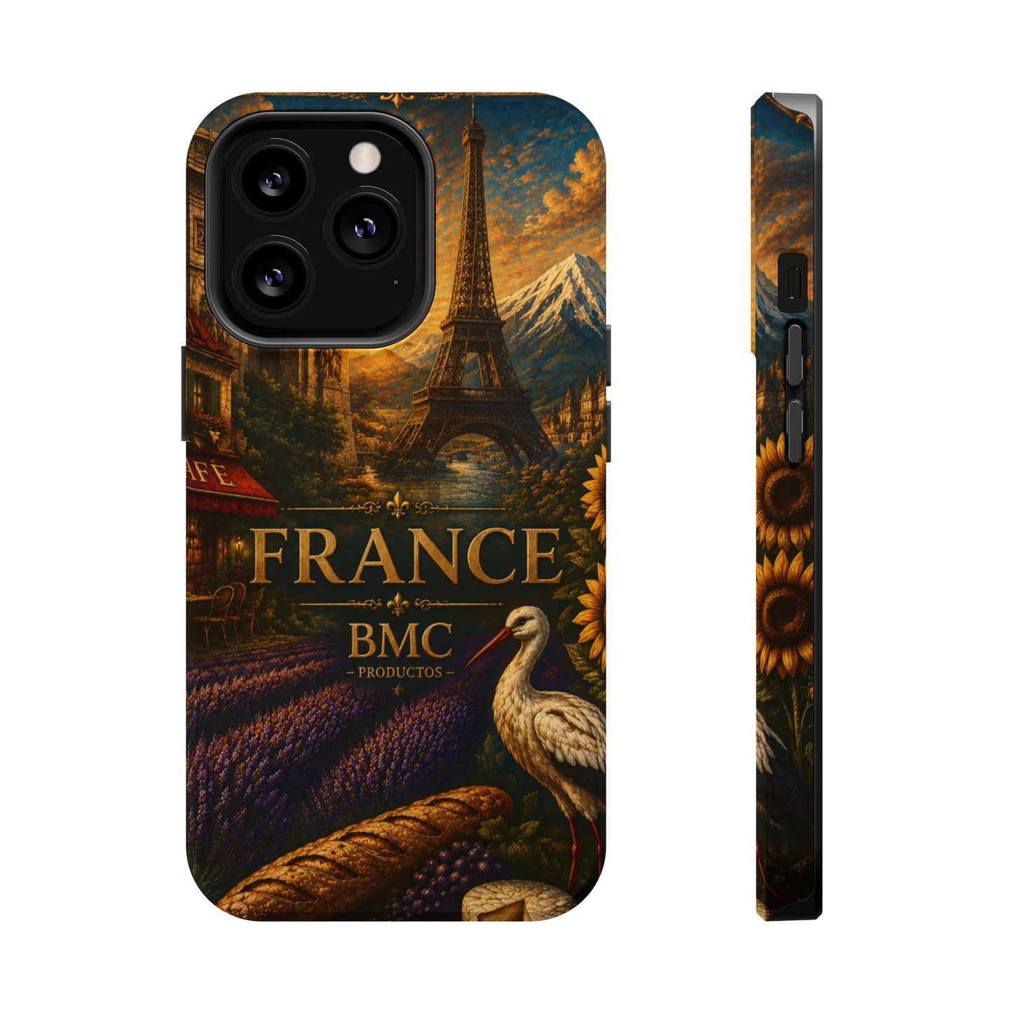 "Funda Magnética Reforzada Francia: Romance bajo la Luna 🌙🗼✨"