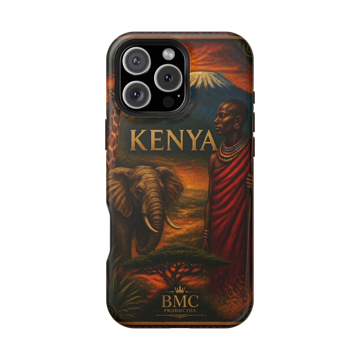 "Reinforced Magnetic Case Kenya: Wild Adventure and Land of Infinite Horizons 🦁🌄🏕️"