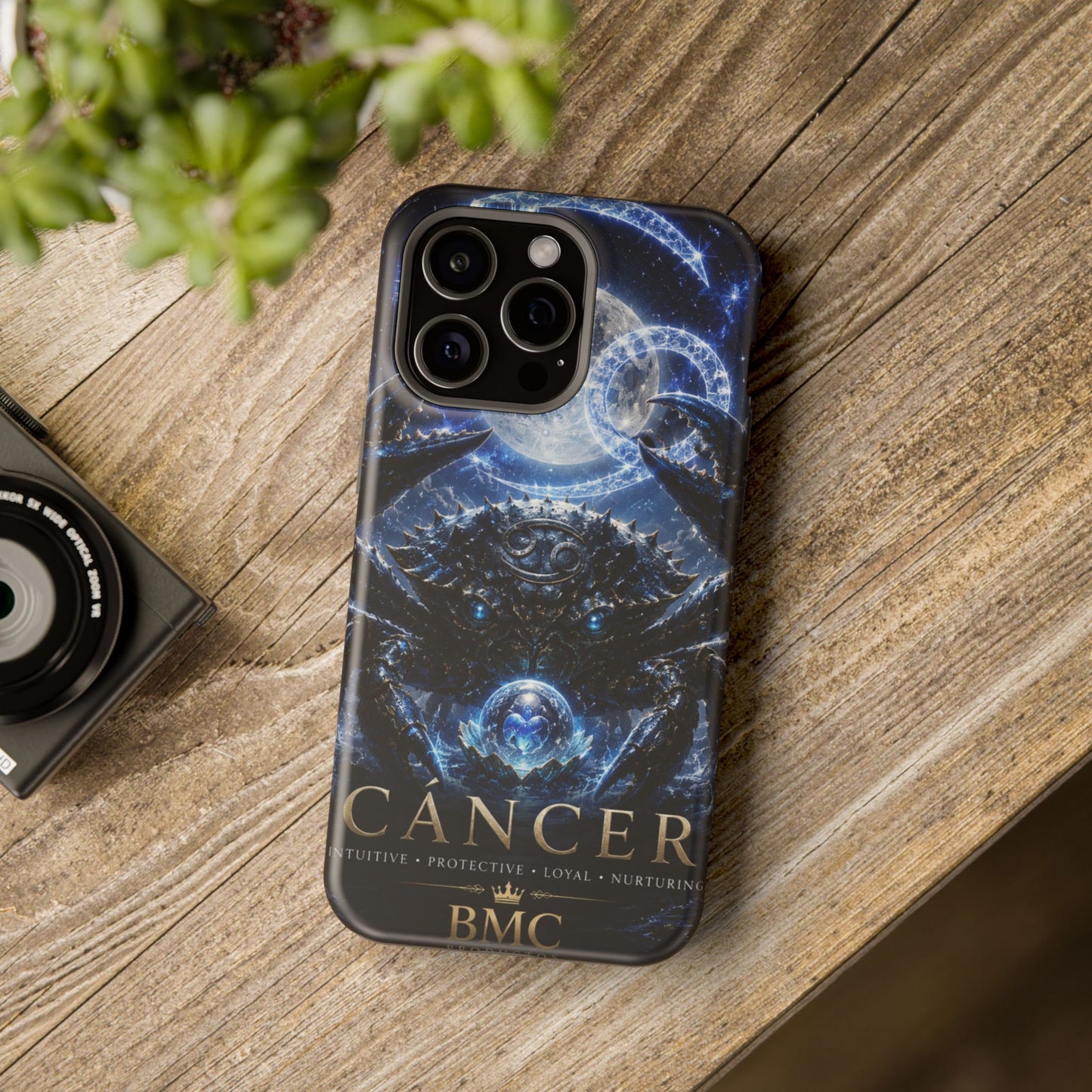 "Funda Magnética Reforzada ♋ Cáncer — Guardián de las profundidades""