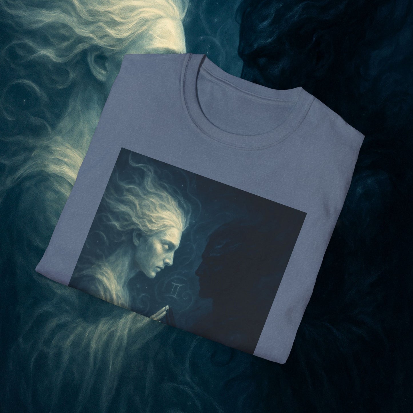 "Camiseta ♊ Géminis — Reflejo del alma dividida"