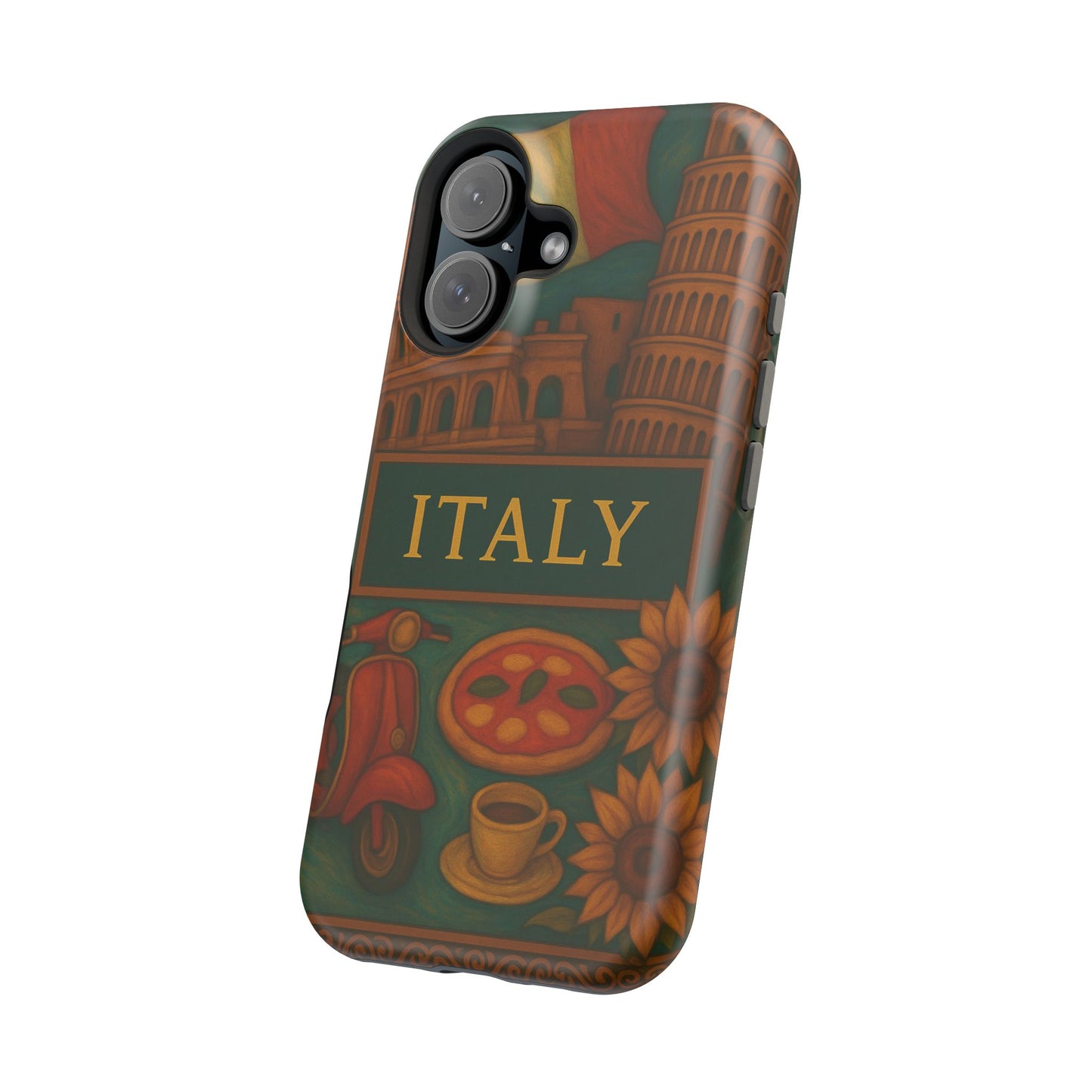 "Funda Magnética Reforzada Magnética Reforzada Italia: Arte, Pasión y Sabores Eternos 🎨🍝🏛️"