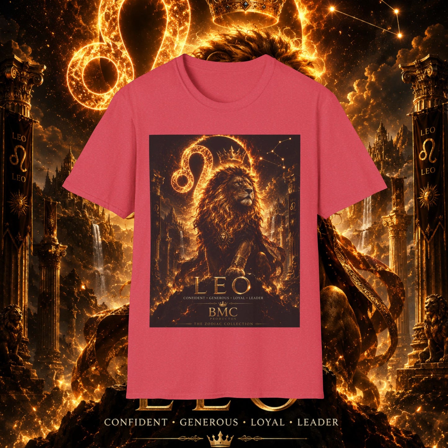 "Camiseta ♌ Leo — Soberano del fuego eterno"