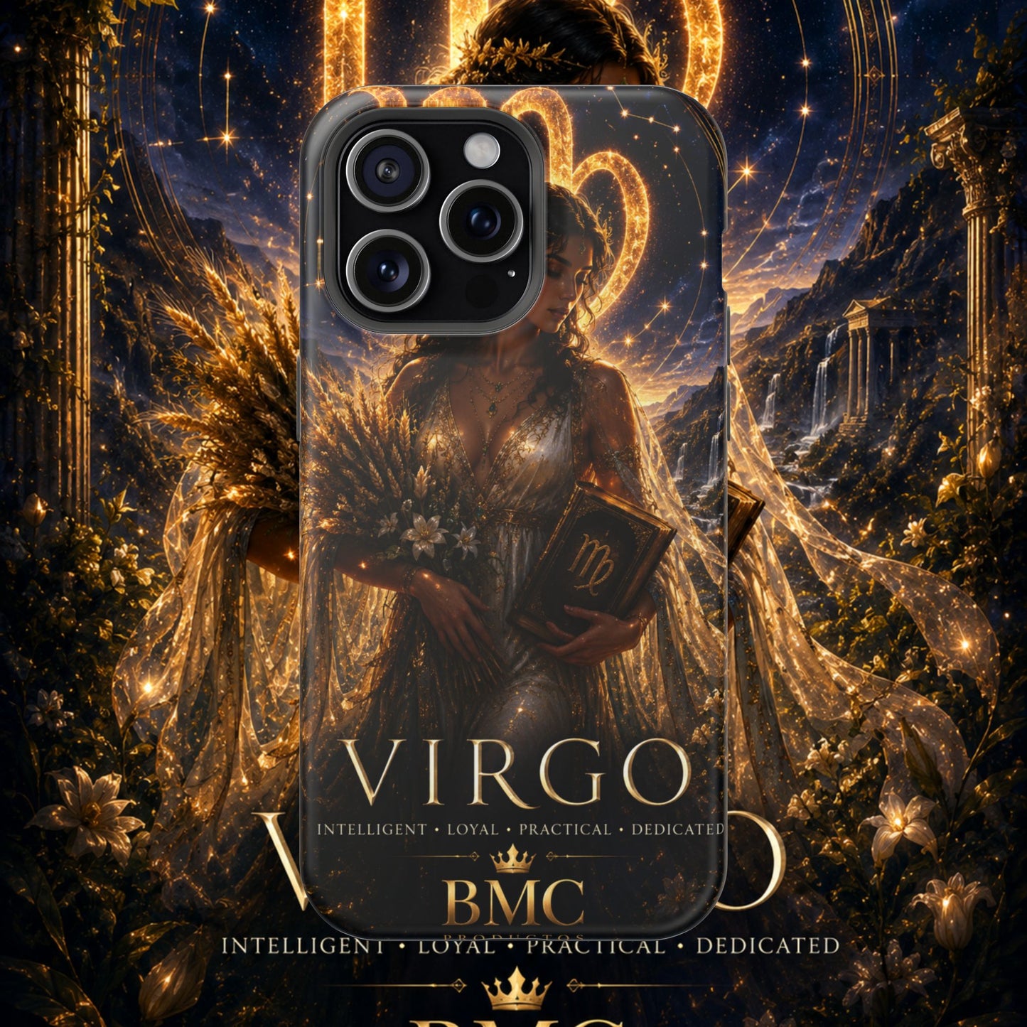 "Funda Magnética Reforzada ♍ Virgo-La Guardiana del Conocimiento"