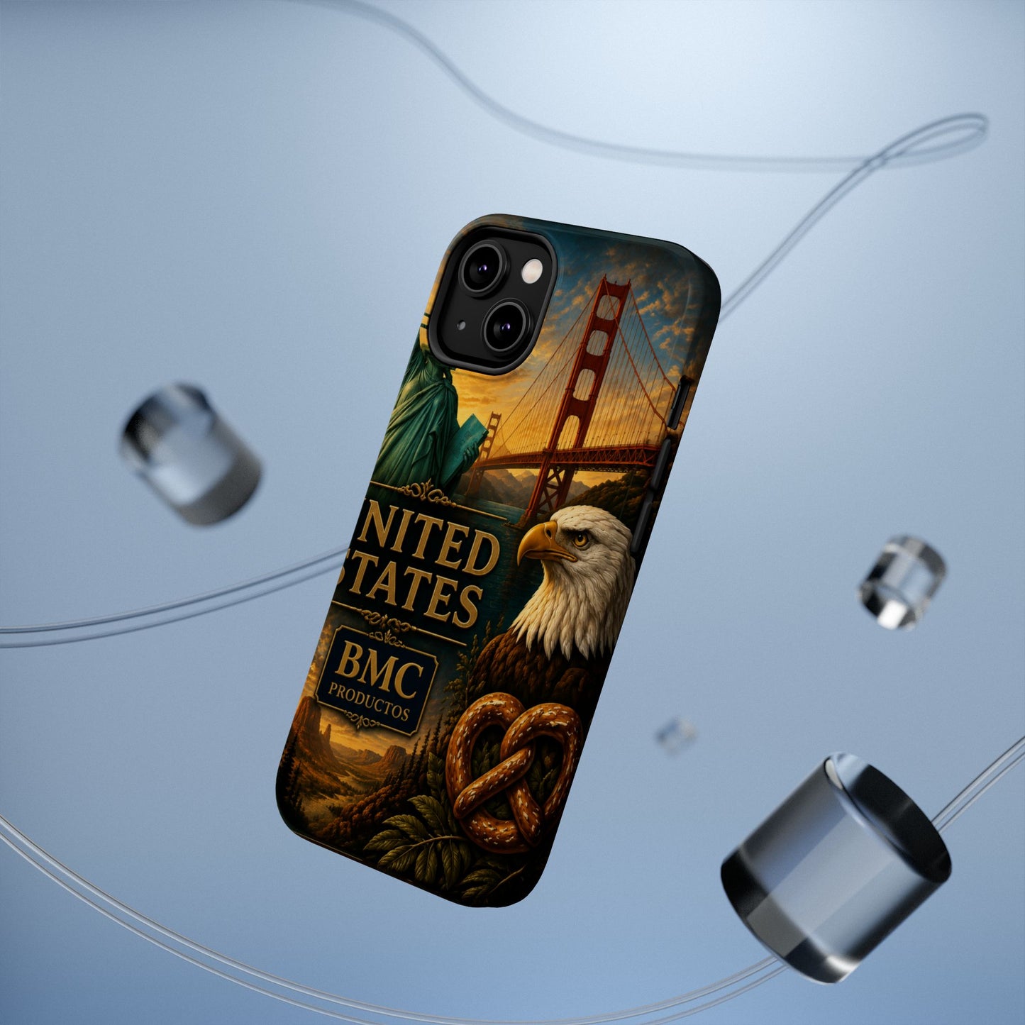 "Funda Magnética Reforzada Estados Unidos: Sueños, Libertad y Grandes Horizontes 🗽🏜️🌆"