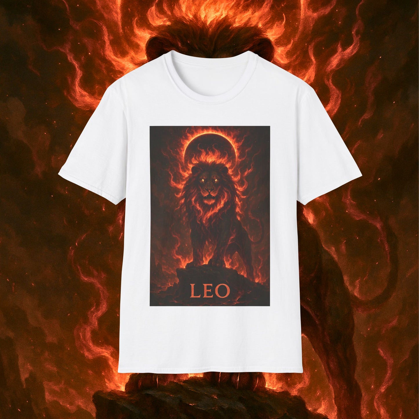 "Camiseta ♌ Leo — Soberano del fuego eterno"