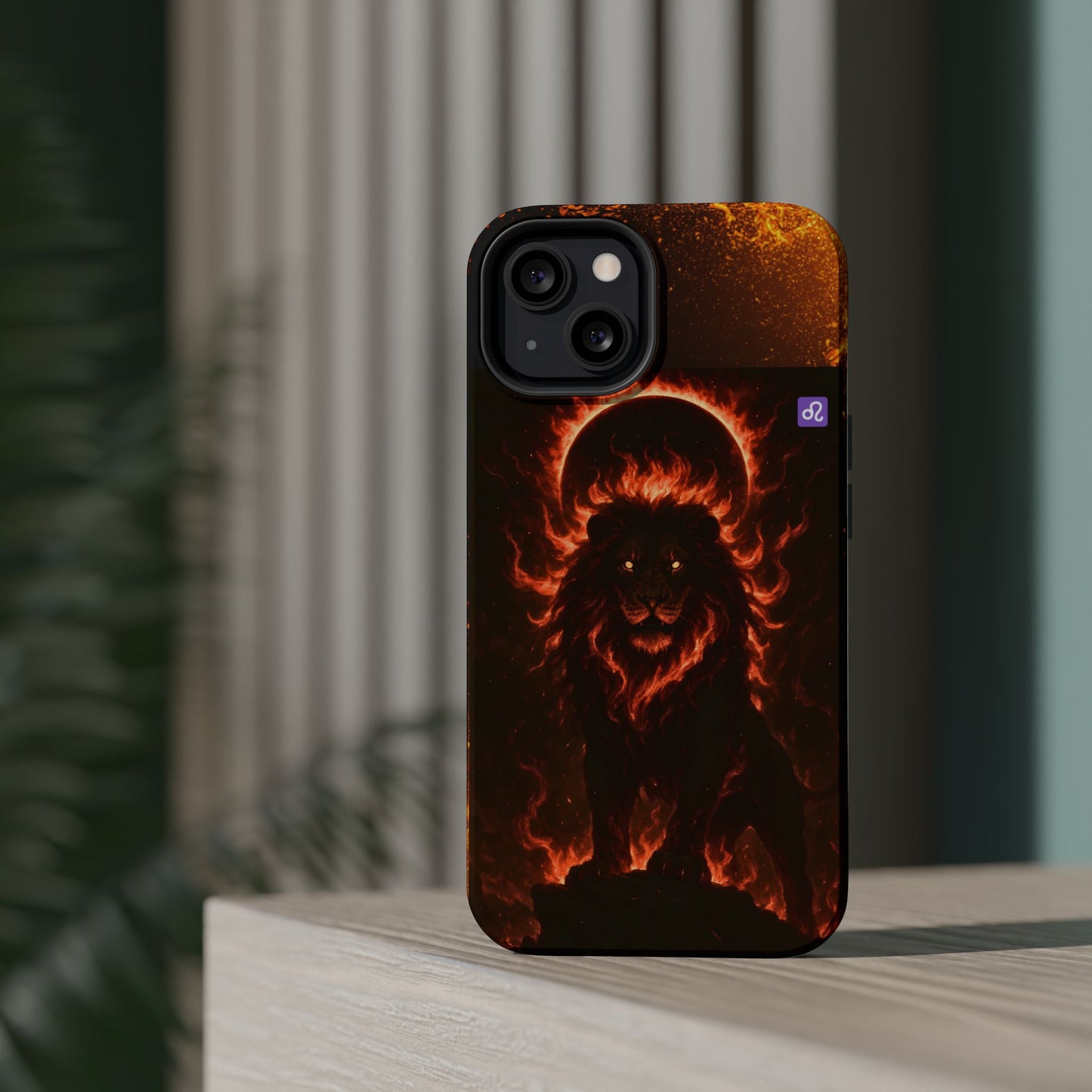 "Funda Magnética Reforzada ♌ Leo — Soberano del fuego eterno"
