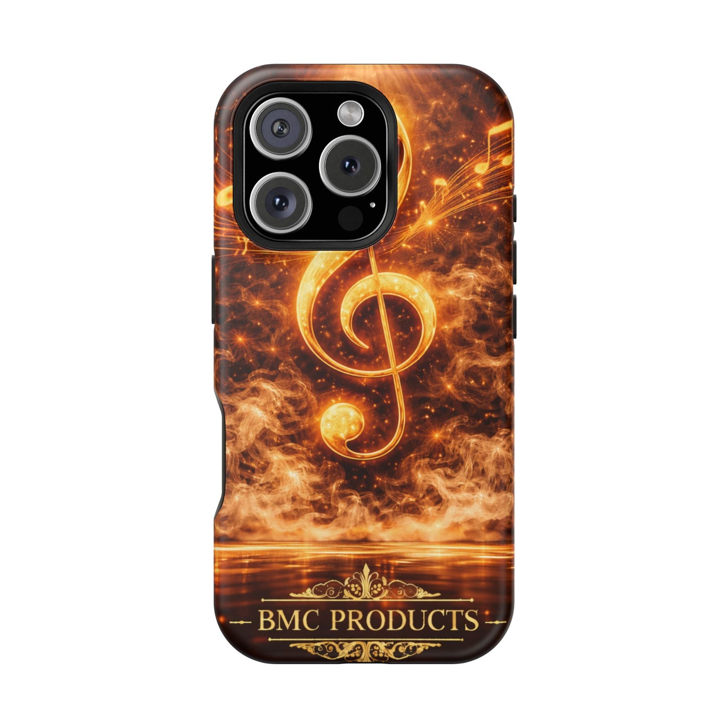"Funda Magnética Reforzada Magnética Reforzada clave de sol 🎼🔥Donde nace una nota… nace una llama.” 🔥🎼