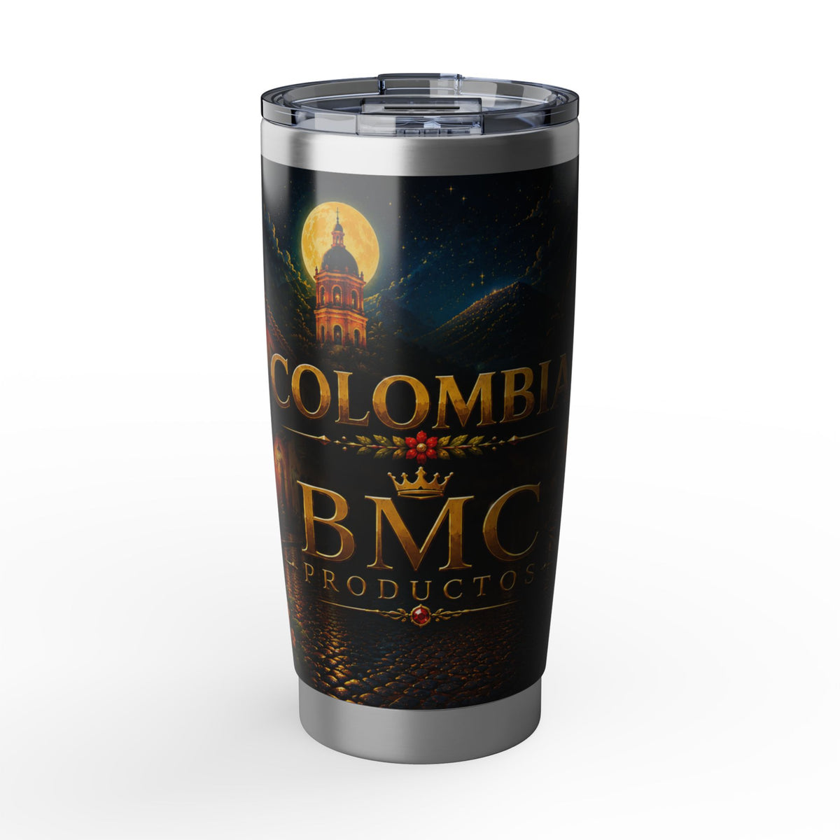 "Vaso Térmico Vagabond 20oz Colombia: Magia de Colores, Café y Tradición ☕🎨🌄"