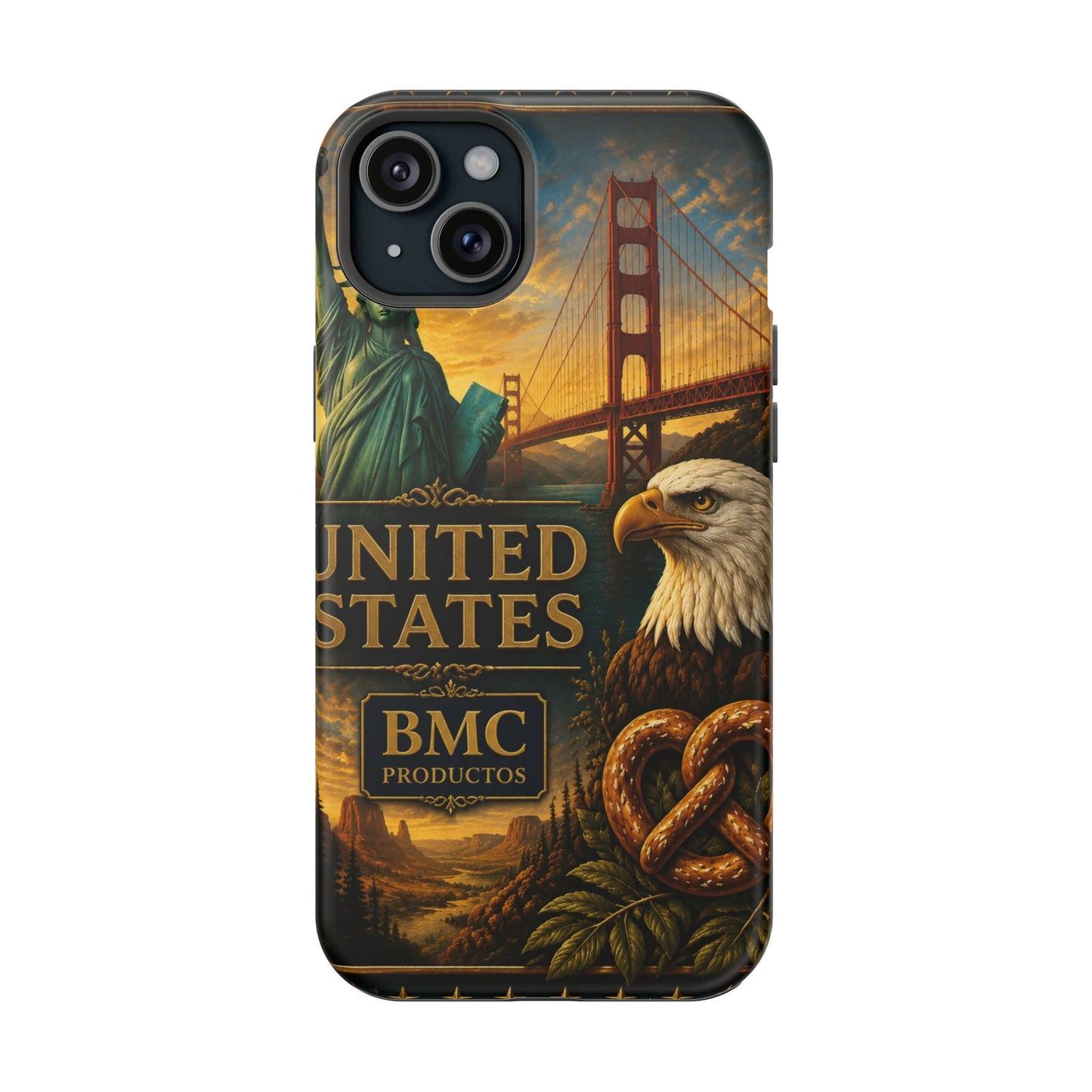 "Funda Magnética Reforzada Estados Unidos: Sueños, Libertad y Grandes Horizontes 🗽🏜️🌆"