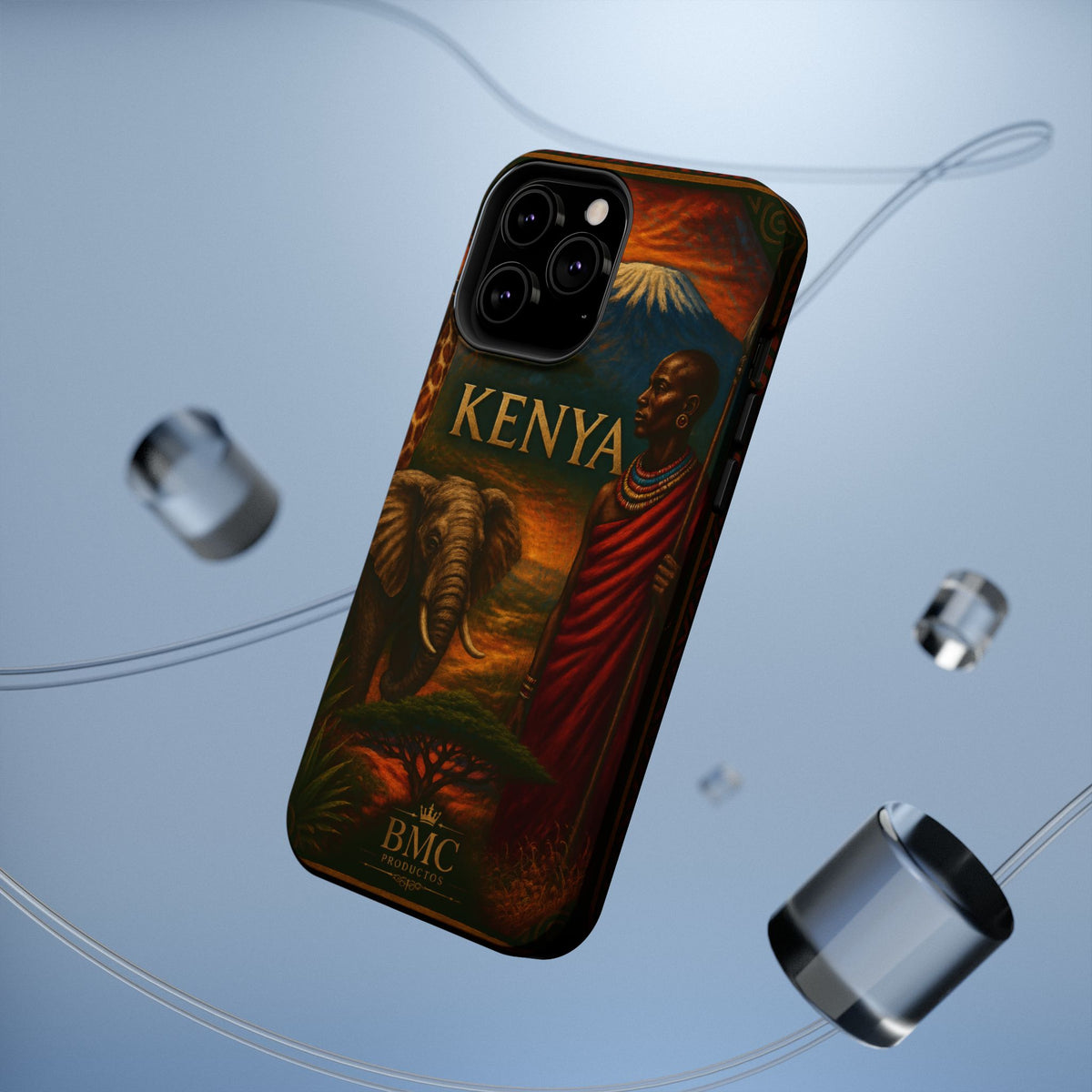 "Reinforced Magnetic Case Kenya: Wild Adventure and Land of Infinite Horizons 🦁🌄🏕️"