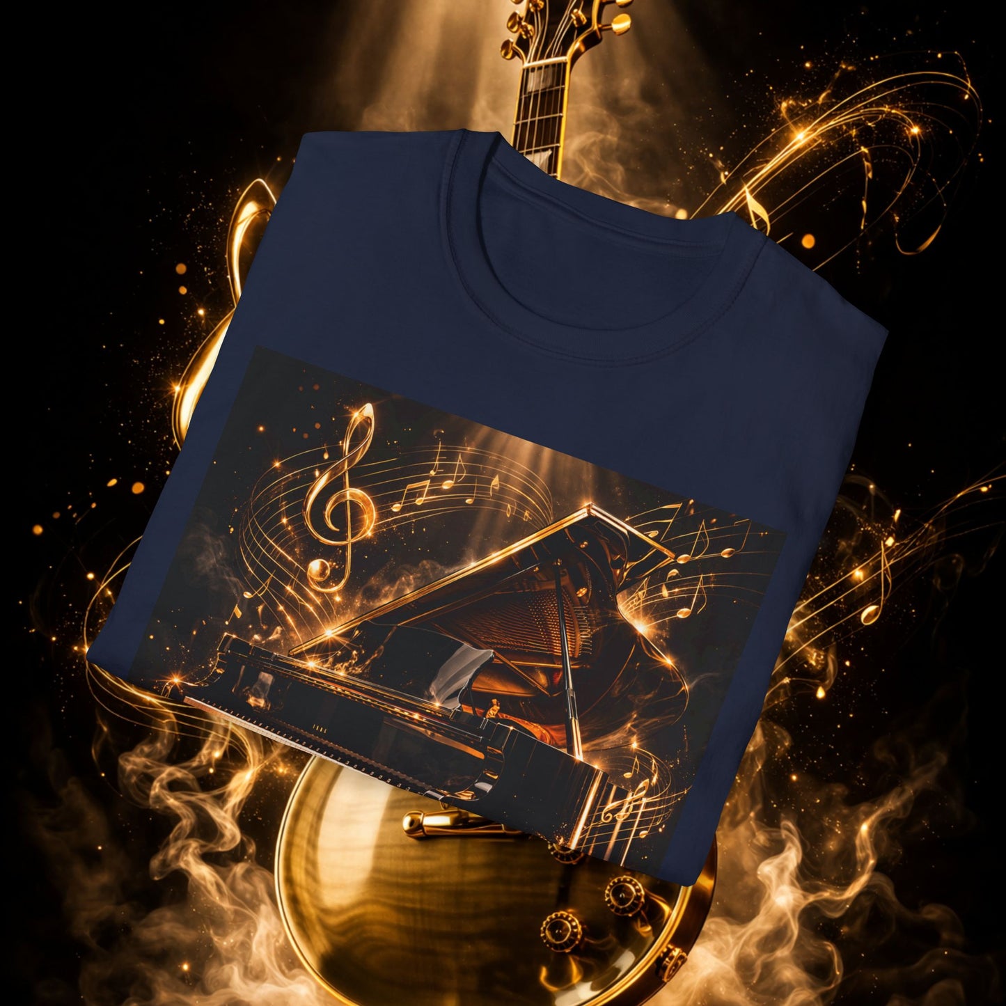 "Camiseta guitarra 🎸🔥Donde vibra una cuerda, nace una llamarada.” 🔥🎸