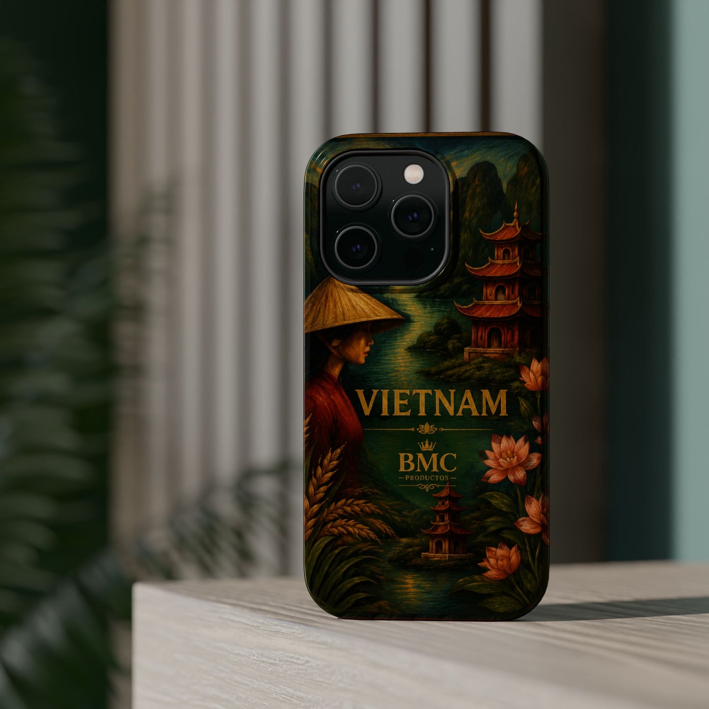 "Funda Magnética Reforzada Magnética Reforzada  Vietnam: Tradición, Naturaleza y Leyendas Ancestrales 🎋🏯🐉"