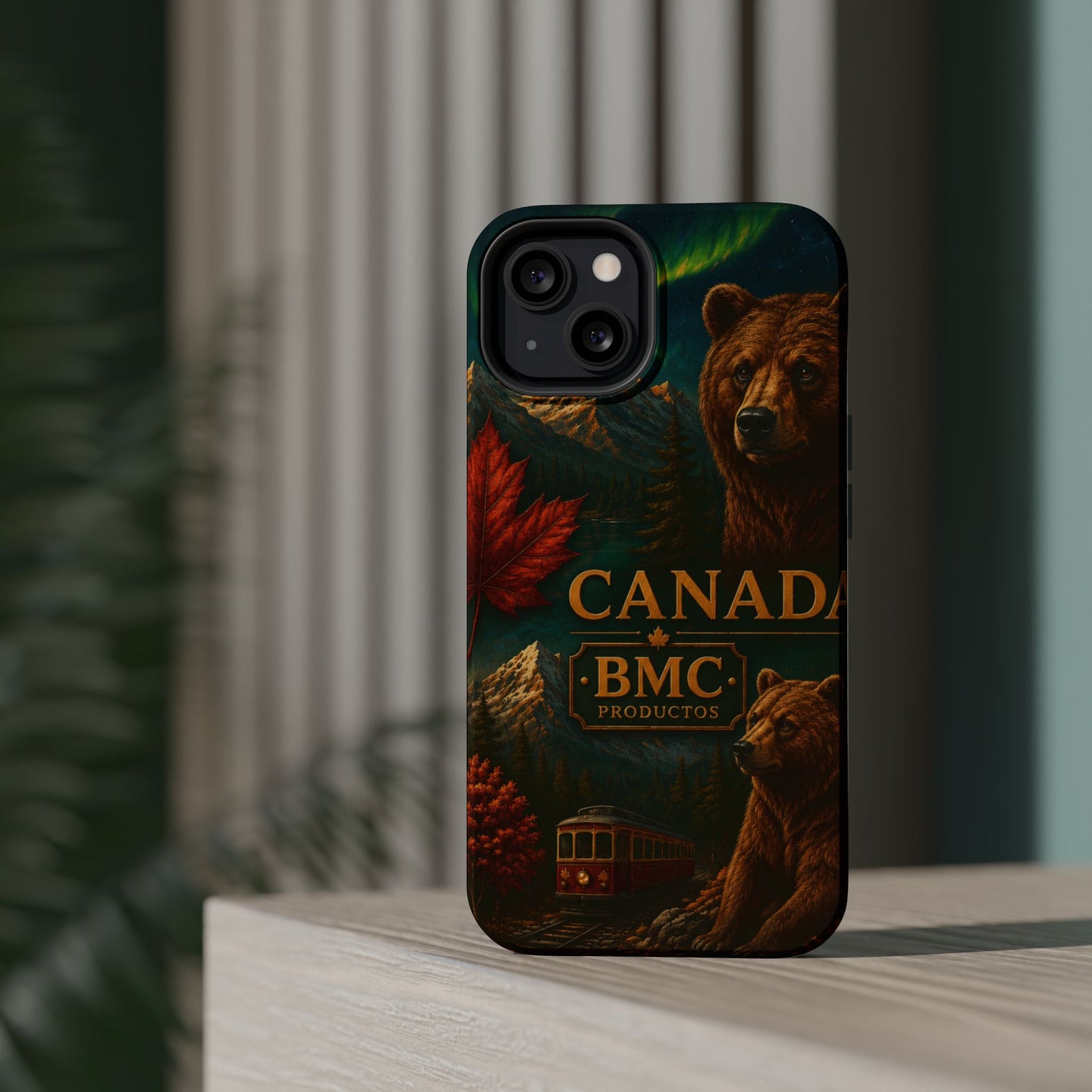"Funda Magnética Reforzada Magnética Reforzada Canadá: Naturaleza Majestuosa y Espíritu Libre 🍁🏞️🦌"