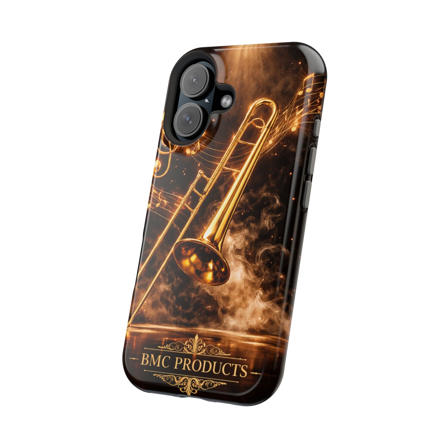 "Funda Magnética Reforzada Magnética Reforzada Trombón 🎷🔥No todos los fuegos hacen ruido… algunos tocan el alma.” 🔥🎷