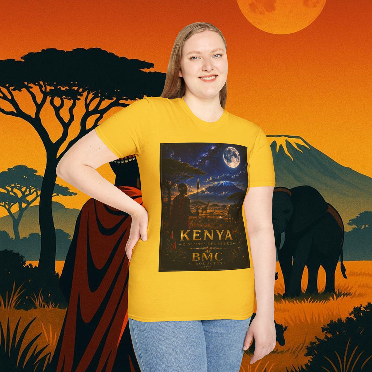 "Camiseta Kenia: Aventura Salvaje y Tierra de Horizontes Infinitos 🦁🌄🏕️"