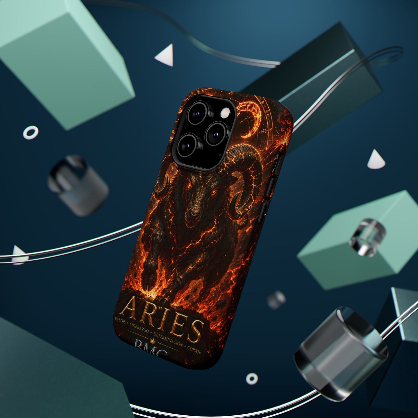 "Funda Magnética Reforzada ♈ Aries — Espíritu de fuego"