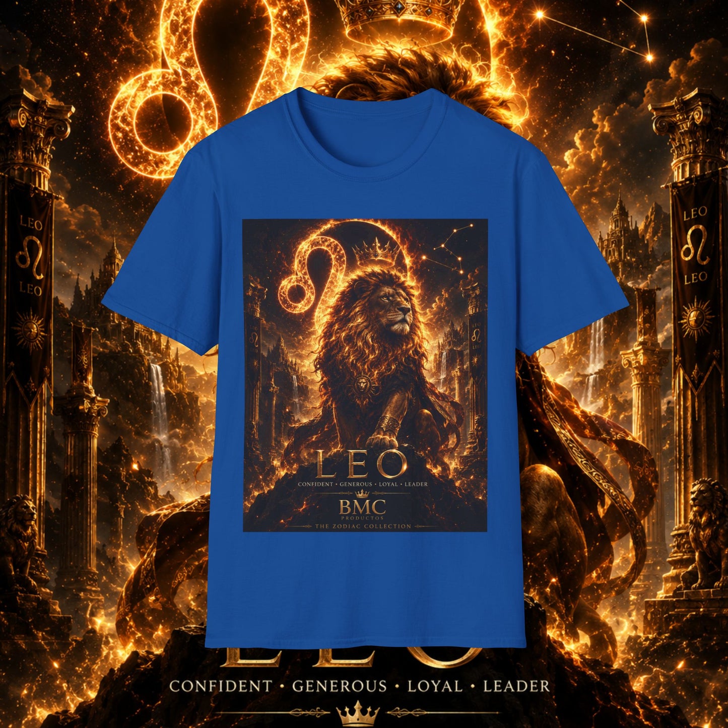 "Camiseta ♌ Leo — Soberano del fuego eterno"