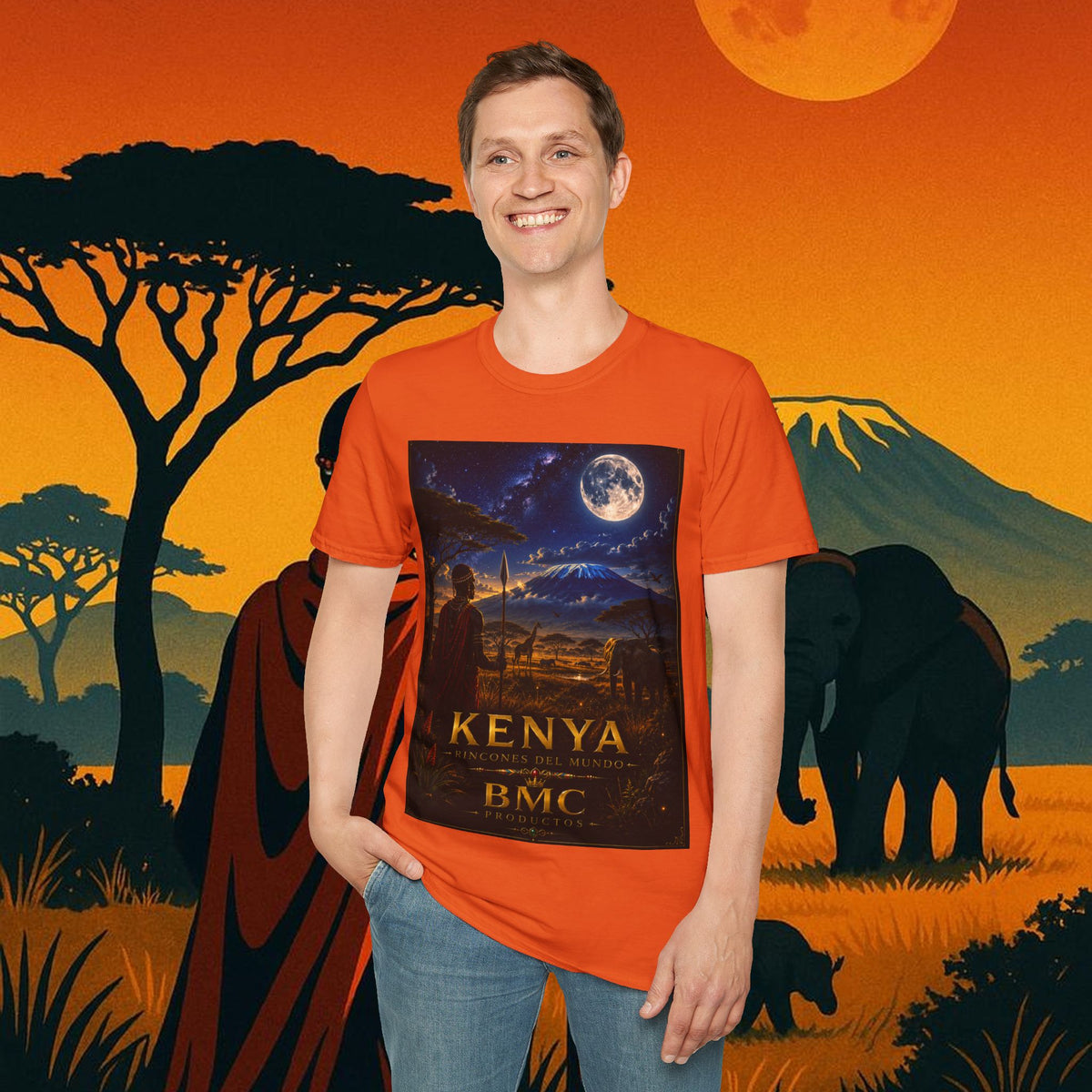 "Camiseta Kenia: Aventura Salvaje y Tierra de Horizontes Infinitos 🦁🌄🏕️"