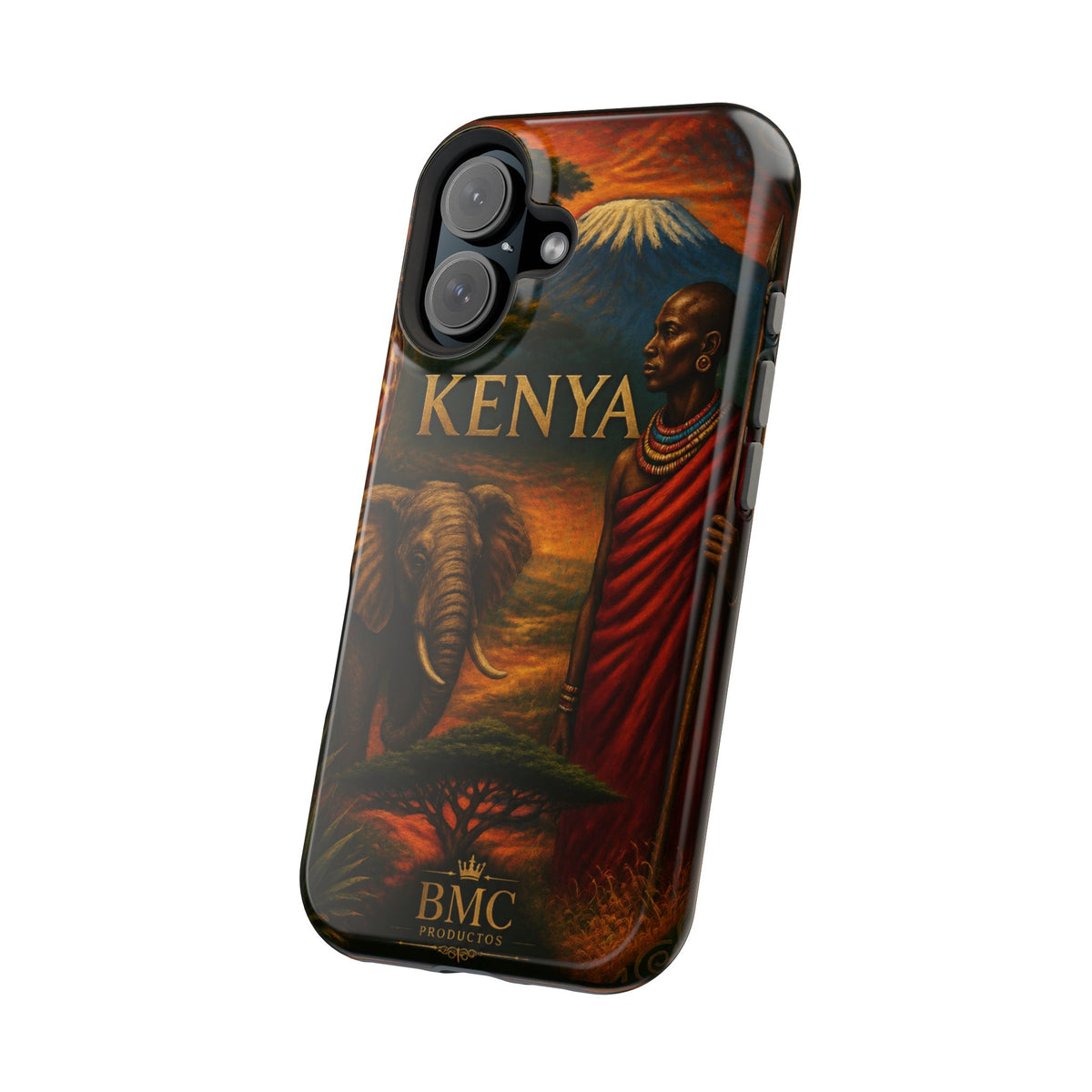"Reinforced Magnetic Case Kenya: Wild Adventure and Land of Infinite Horizons 🦁🌄🏕️"