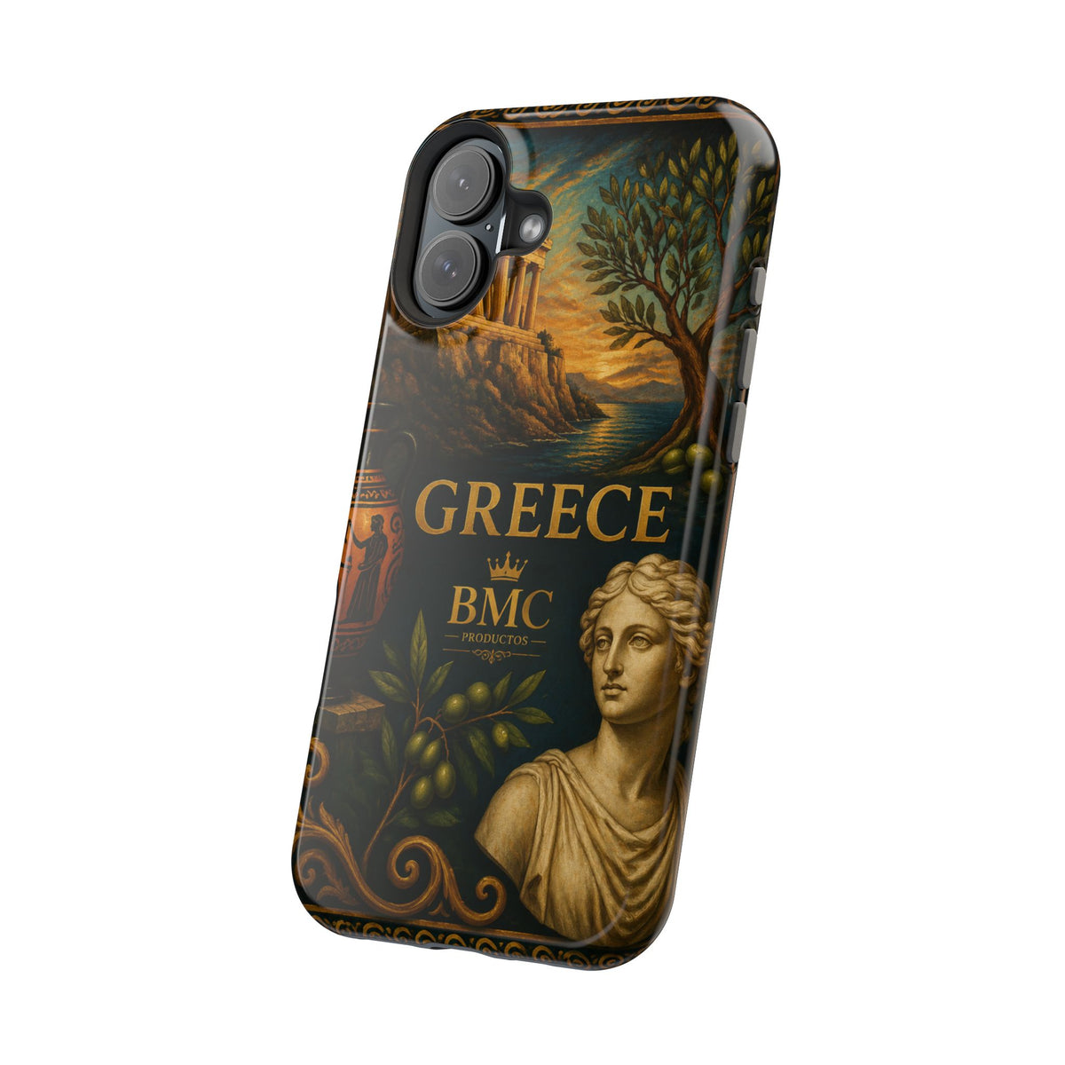 "Funda Magnética Reforzada Magnética Reforzada Grecia: Cuna de Dioses, Maravillas y Filosofía 🌊🏛️⚡"