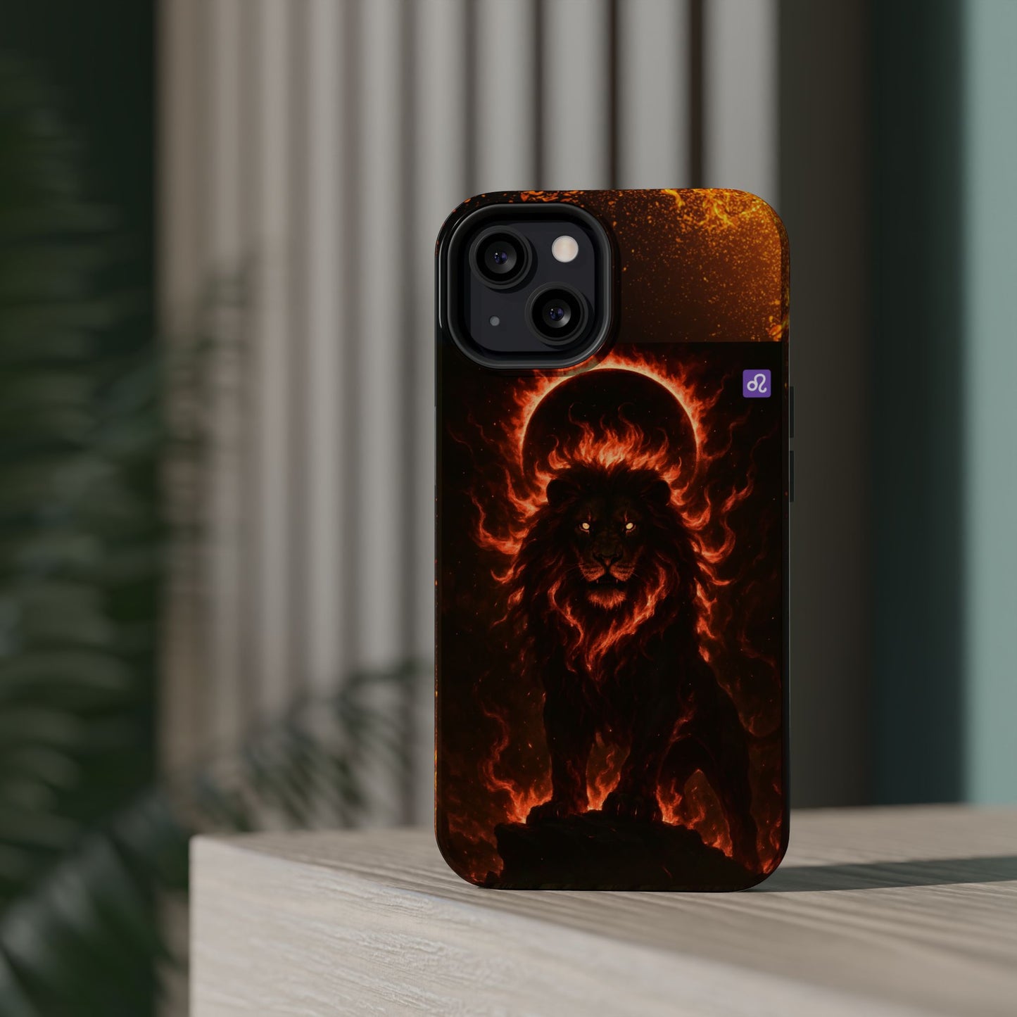 "Funda Magnética Reforzada ♌ Leo — Soberano del fuego eterno"
