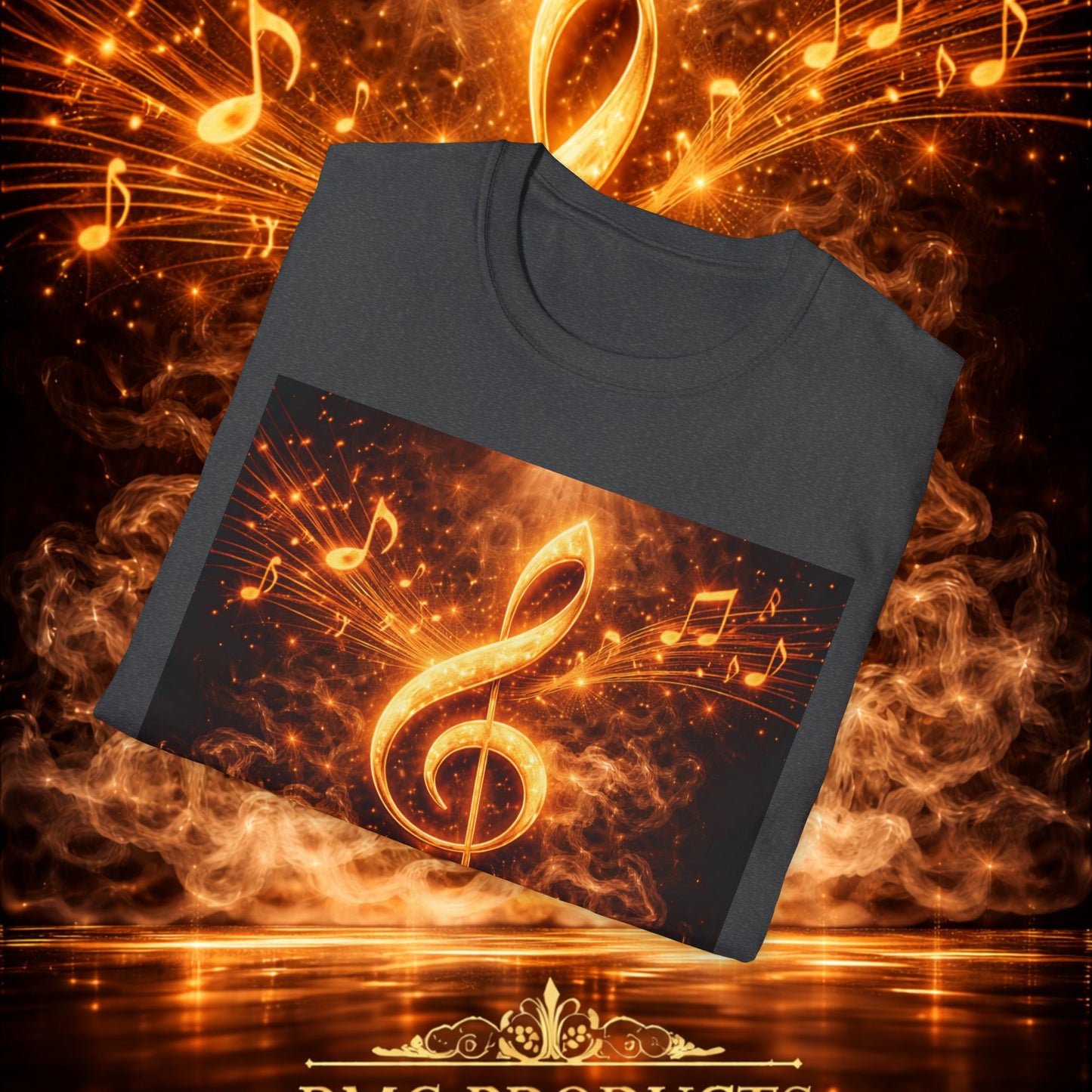 "Camiseta clave de sol 🎼🔥 “Donde nace una nota… nace una llama.” 🔥🎼