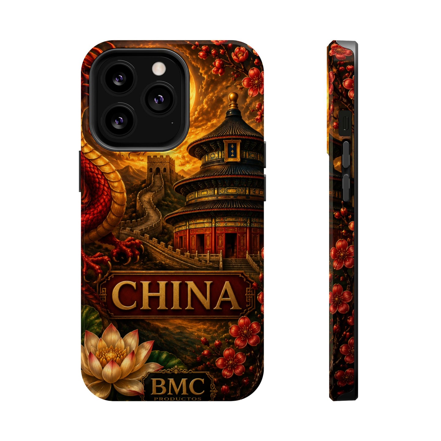 "Funda Magnética Reforzada Magnética Reforzada China – Dragones, murallas y leyendas eternas"