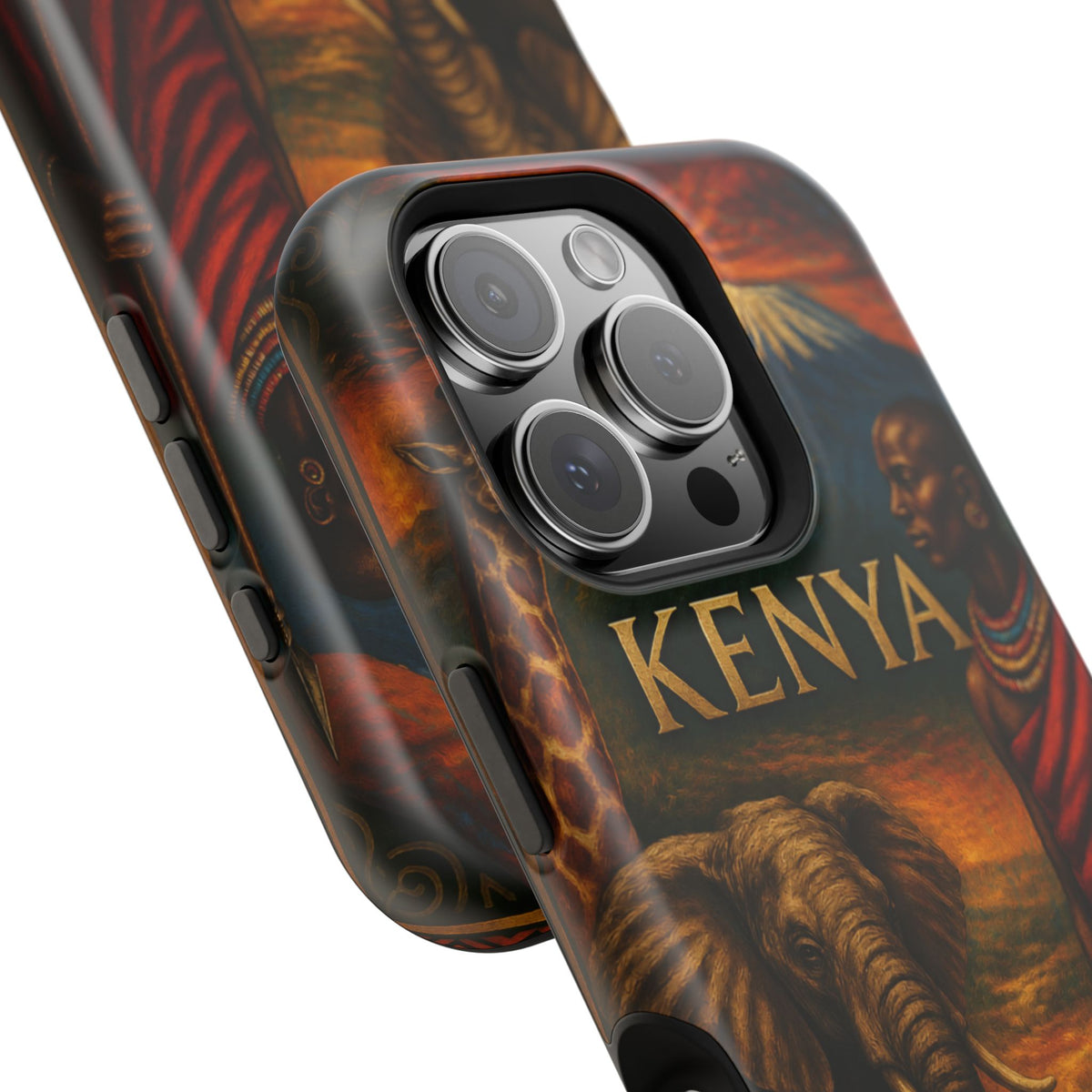 "Reinforced Magnetic Case Kenya: Wild Adventure and Land of Infinite Horizons 🦁🌄🏕️"