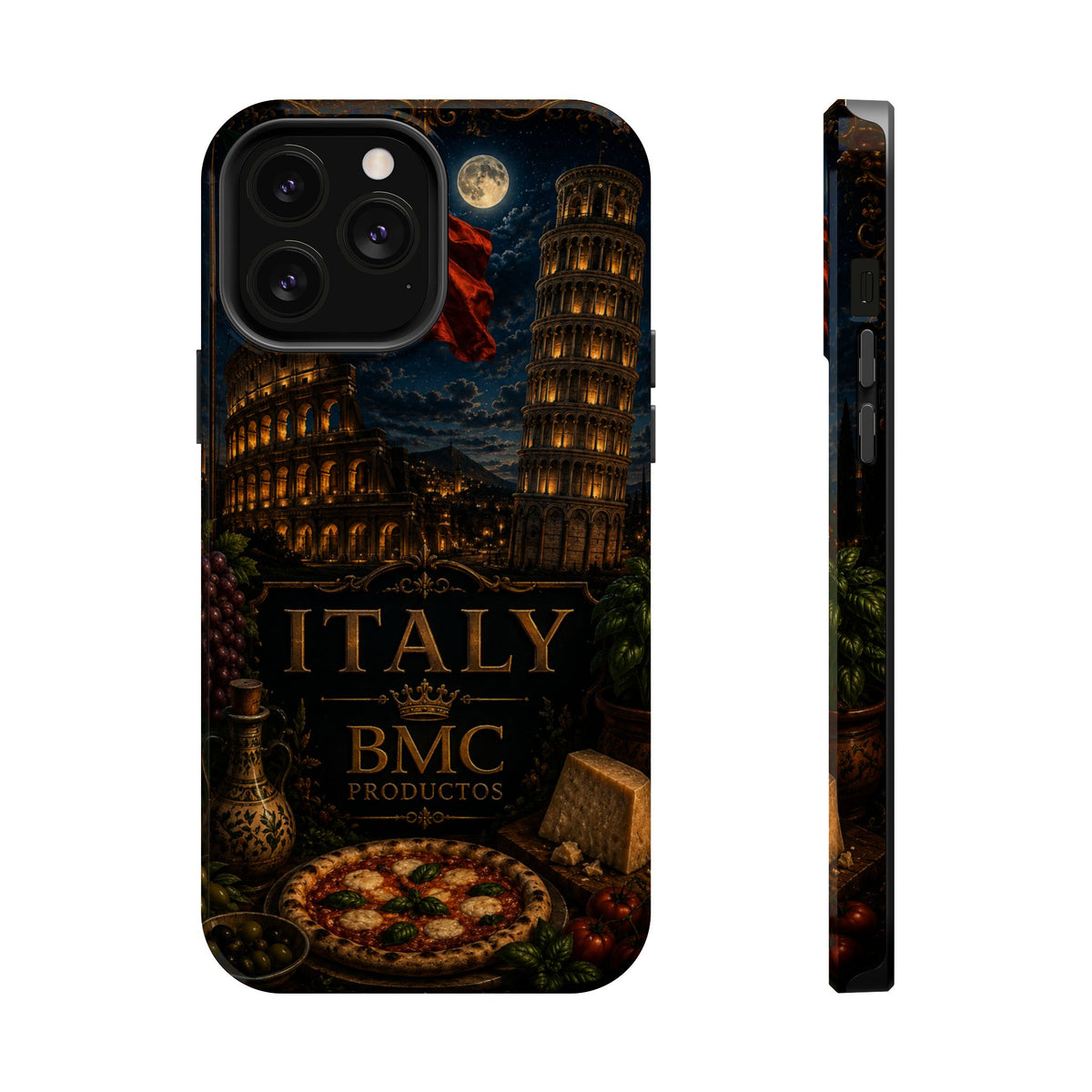 "Funda Magnética Reforzada Magnética Reforzada Italia: Arte, Pasión y Sabores Eternos 🎨🍝🏛️"