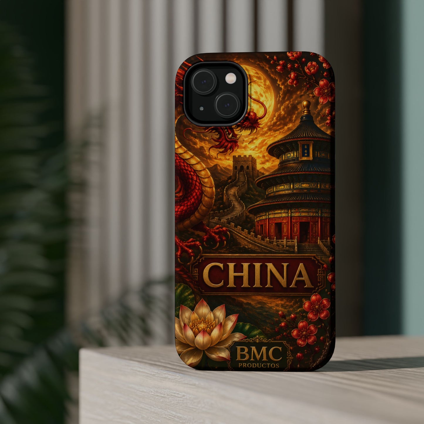 "Funda Magnética Reforzada Magnética Reforzada China – Dragones, murallas y leyendas eternas"