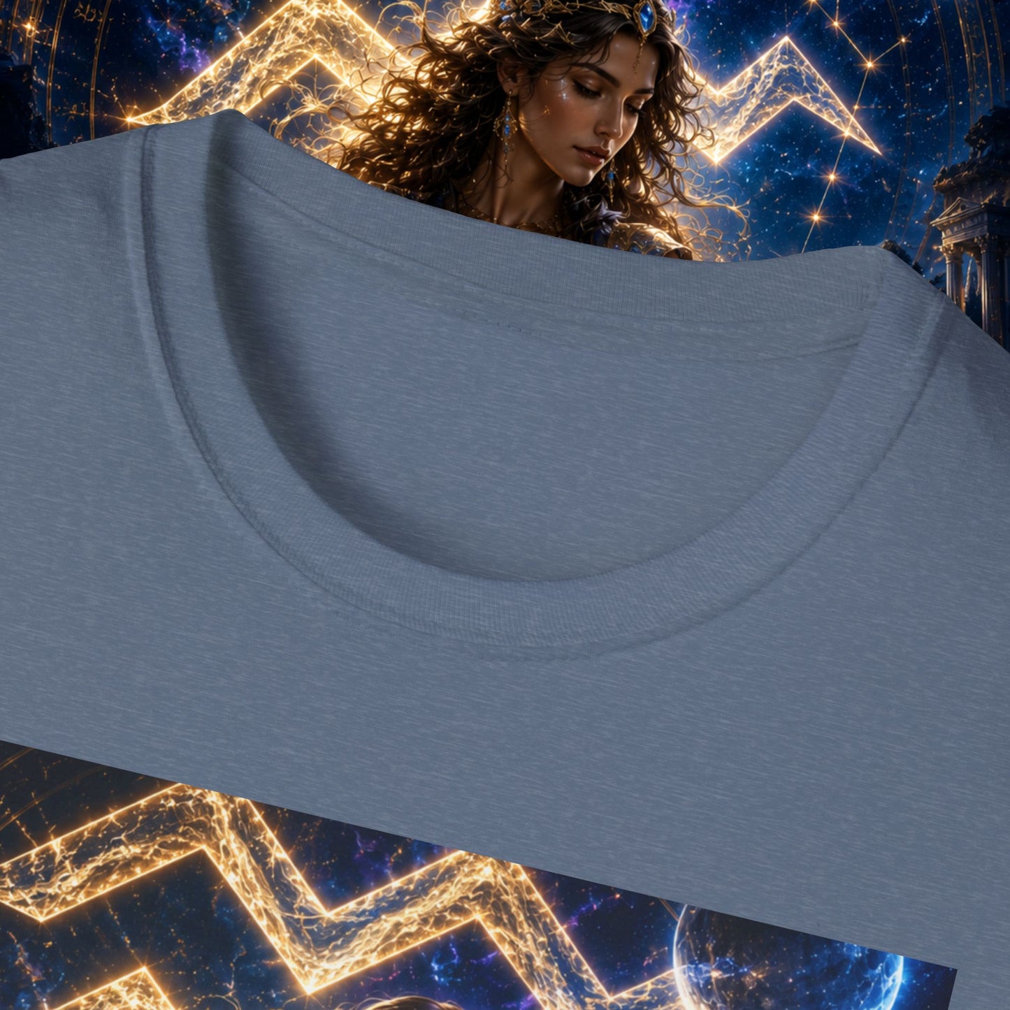 "Camiseta ♒ ACUARIO M– La Visionaria del Cielo y el Agua"